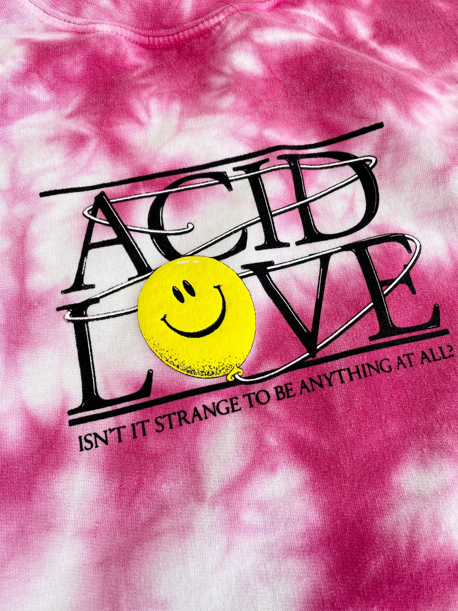ACID LOVE 0.06 'Floating Points' Sweatshirt - Tie Dye Azalea Pink Store