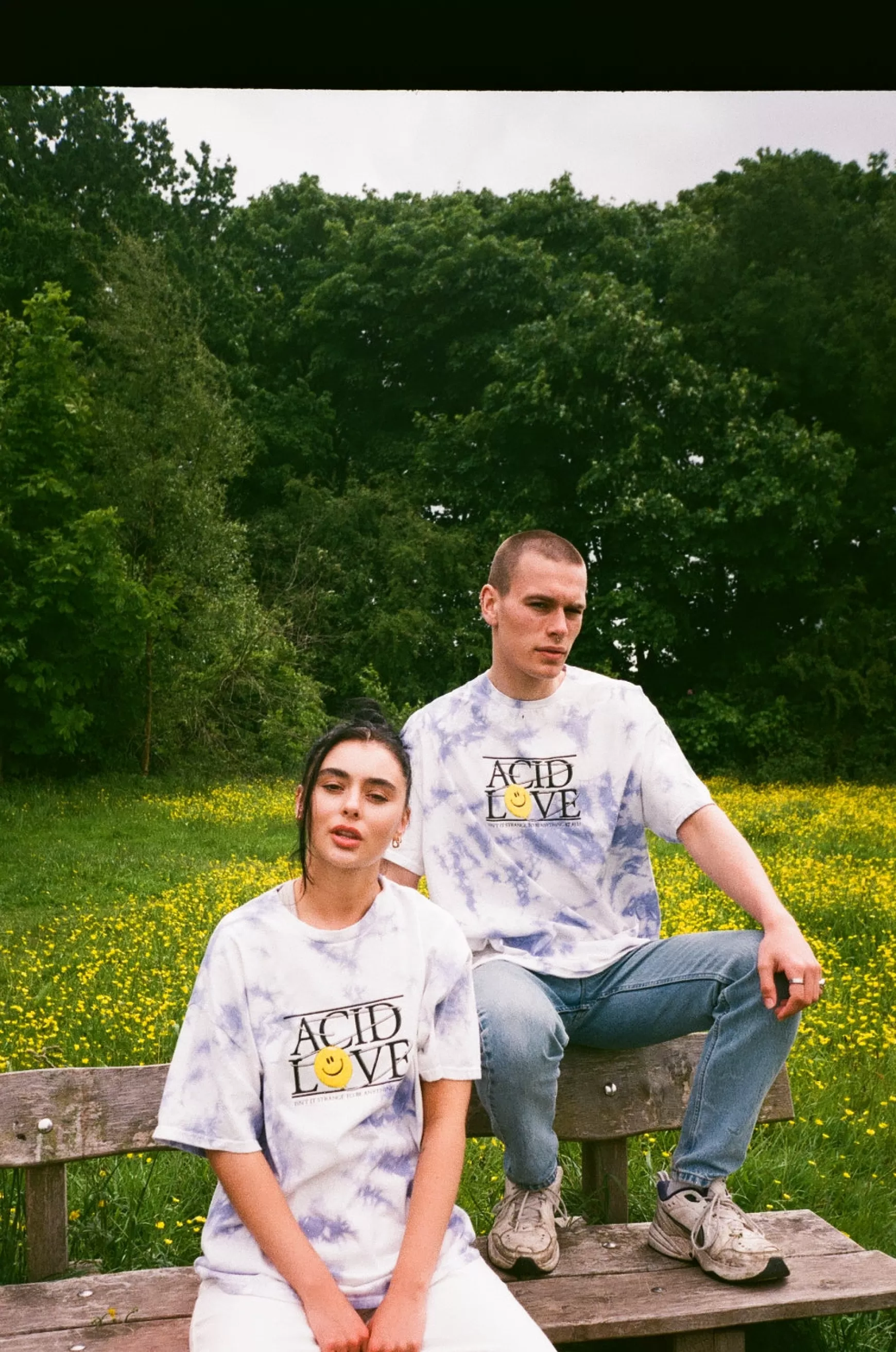 ACID LOVE 0.06 'Floating Points' Tee - Tie Dye Sky Blue Fashion