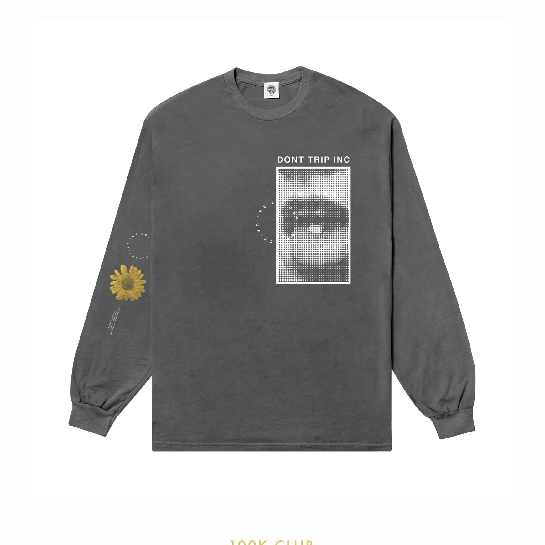 The Colour Collective Colour Collective 'Don'T Trip' Ls Tee - Washed Black *100K Club* Discount