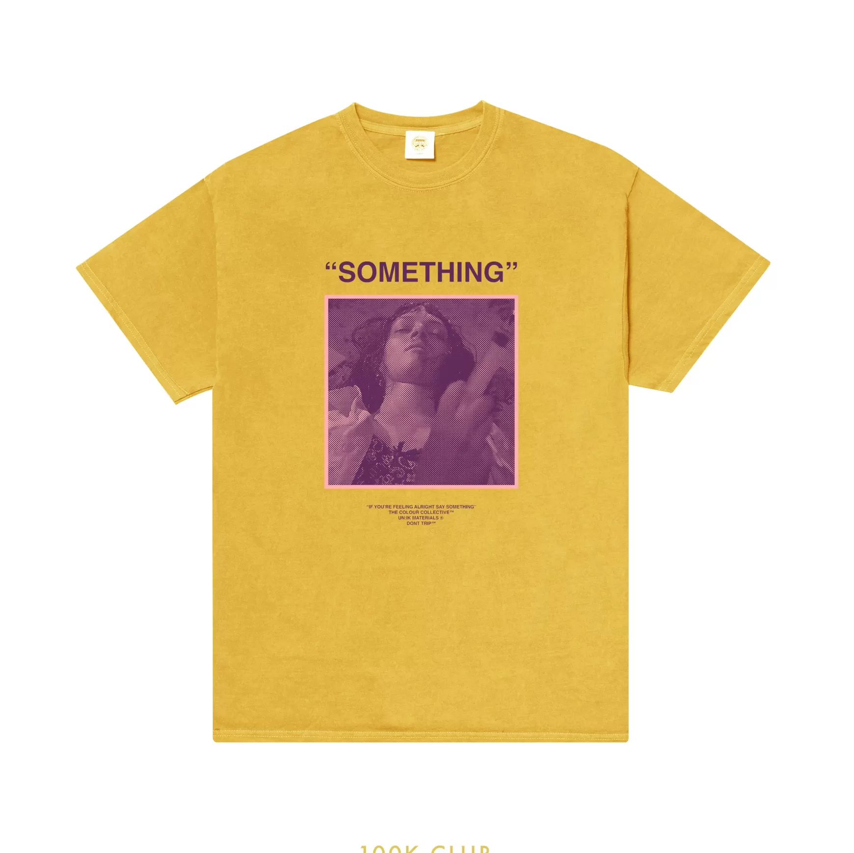 The Colour Collective Colour Collective 'something' Tee - Vintage Washed Mustard *100K Club* Clearance
