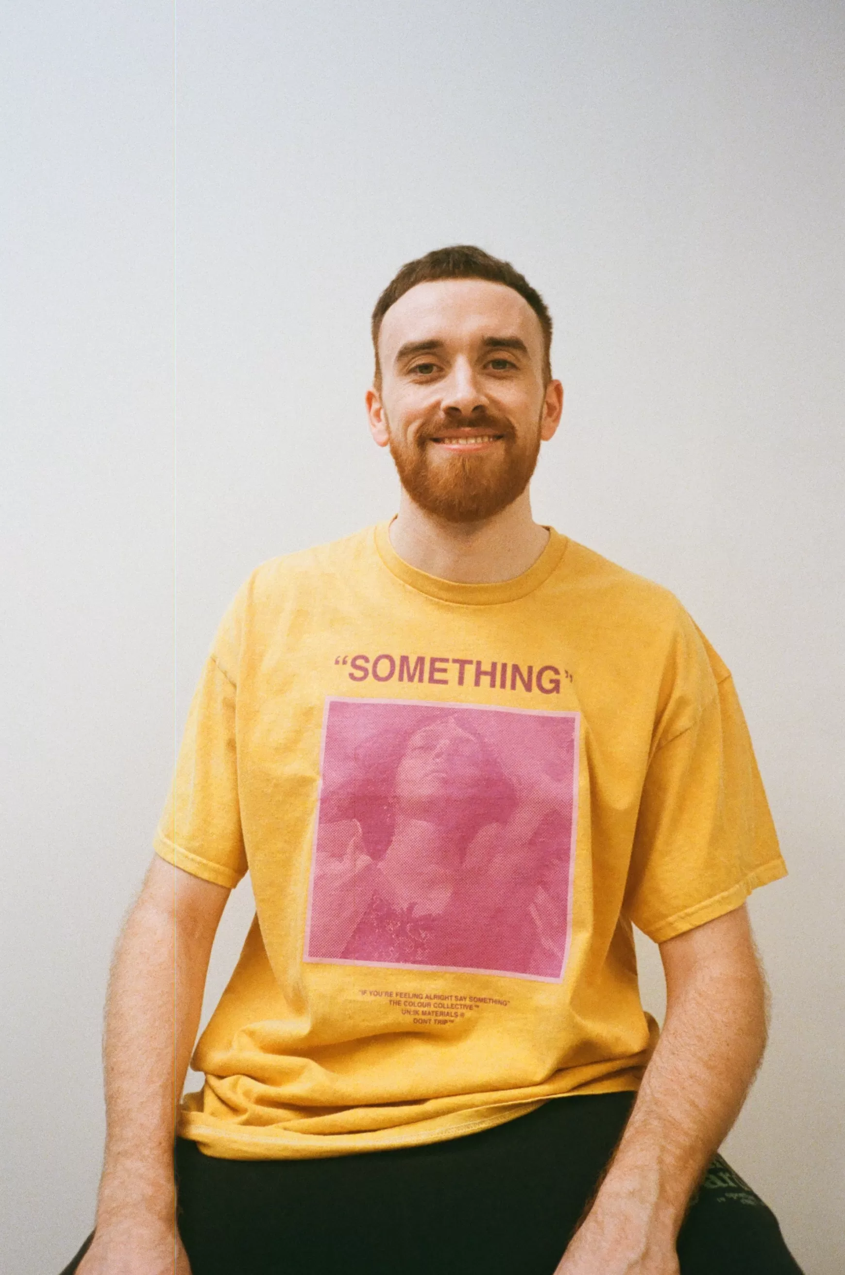 The Colour Collective Colour Collective 'something' Tee - Vintage Washed Mustard *100K Club* Clearance