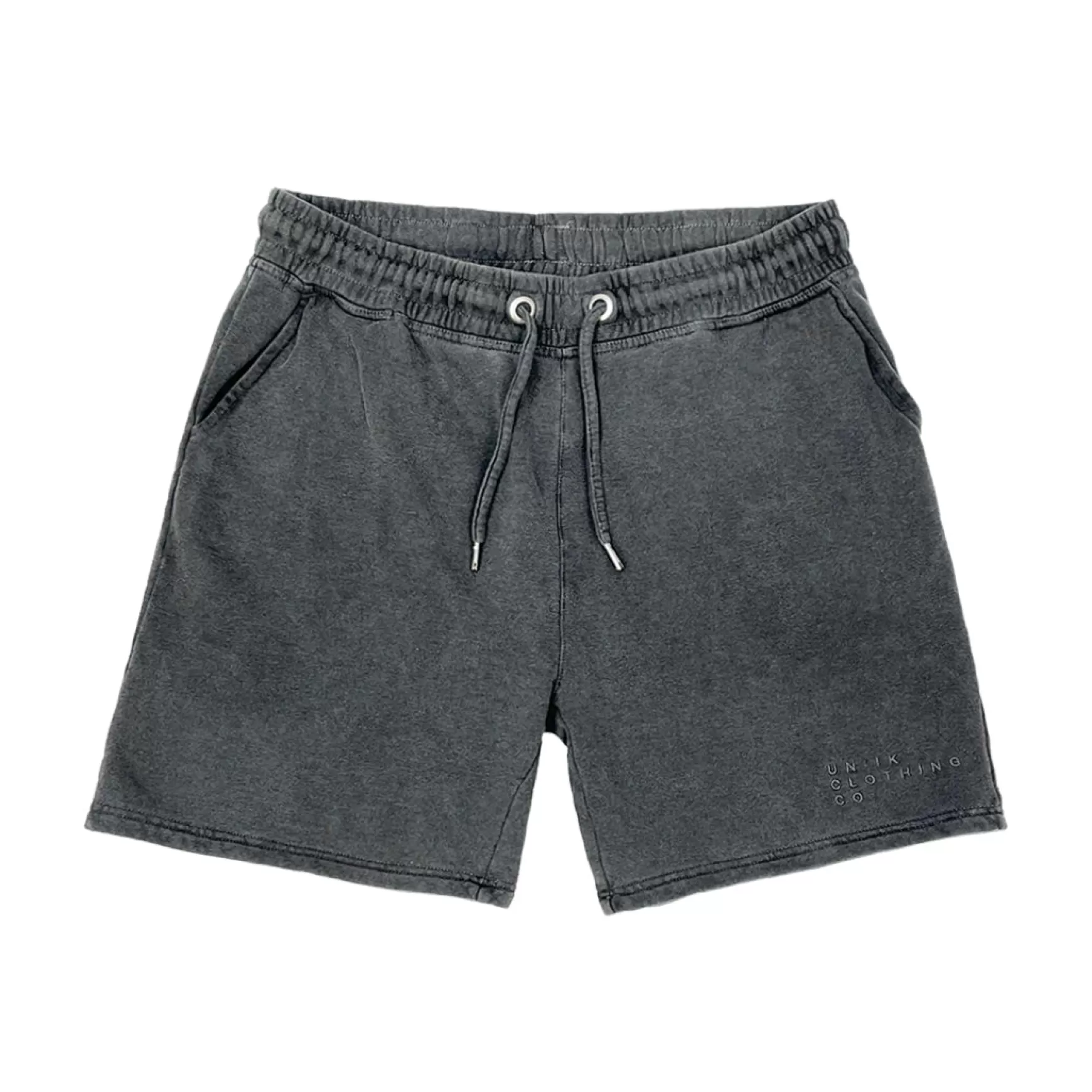 UN:IK Essentials Essenitals 'sets' Vintage Washed Jogger Shorts - Washed Black Cheap