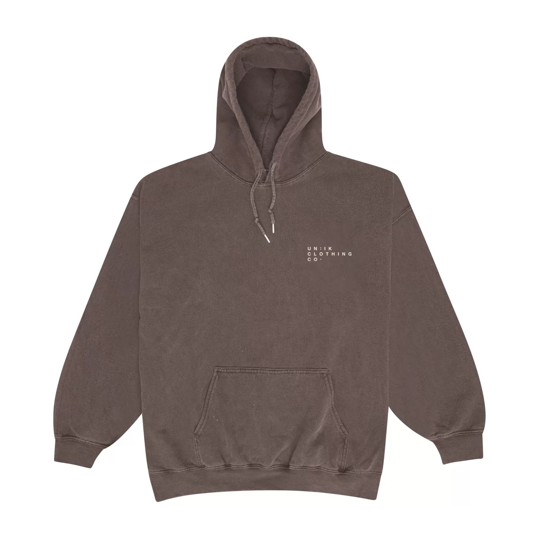UN:IK Essentials Essentials 'sets' Vintage Washed Hoodie - Cocoa Flash Sale