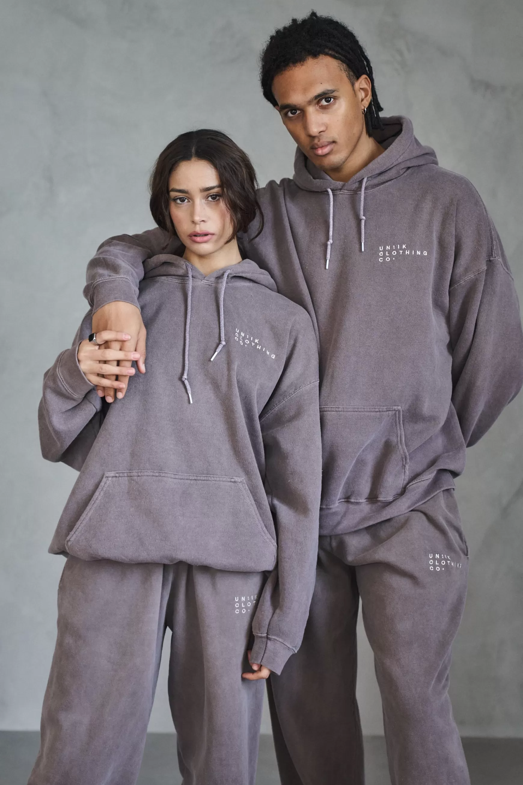 UN:IK Essentials Essentials 'sets' Vintage Washed Hoodie - Cocoa Flash Sale