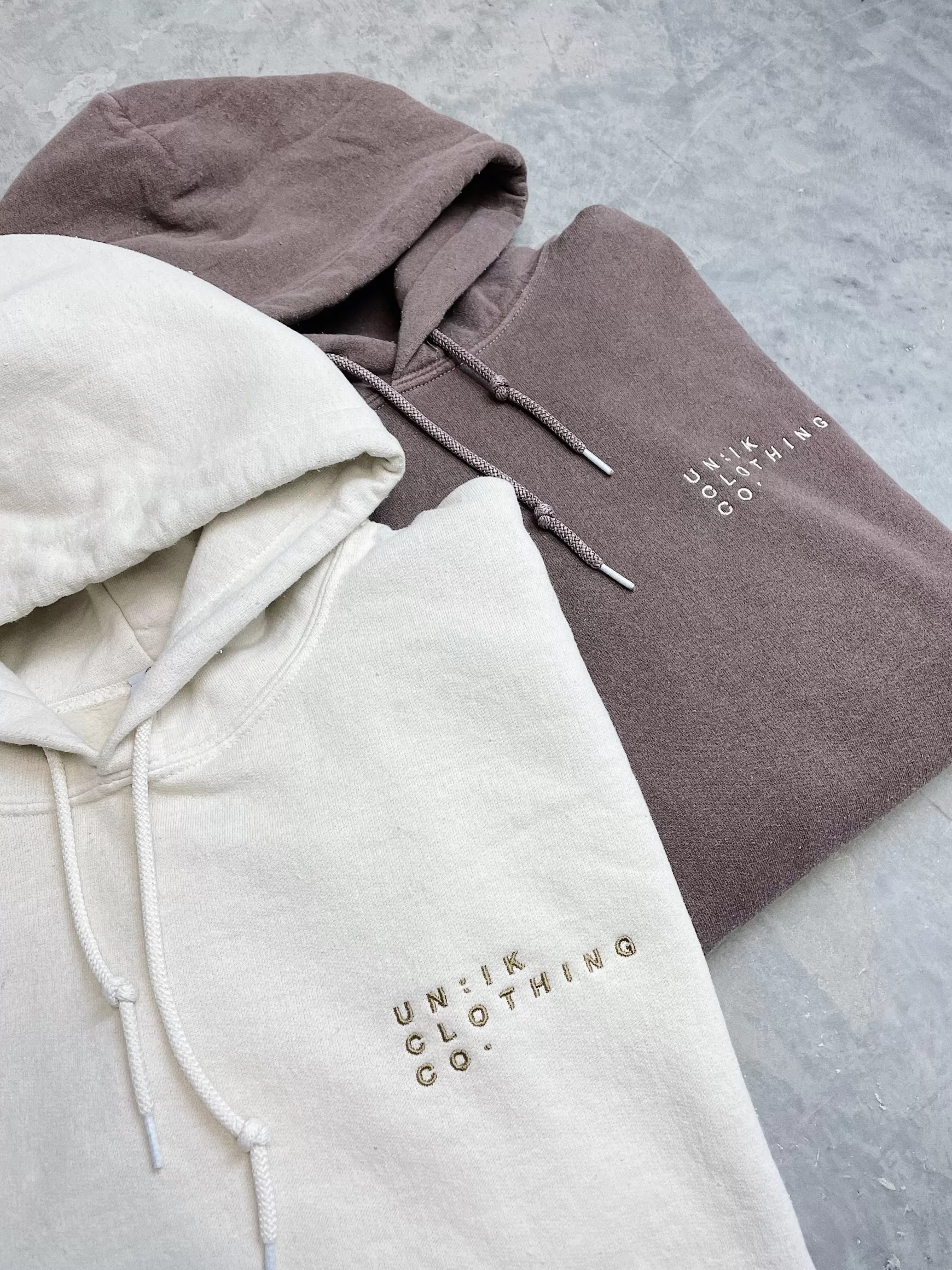 UN:IK Essentials Essentials 'sets' Vintage Washed Hoodie - Cocoa Flash Sale