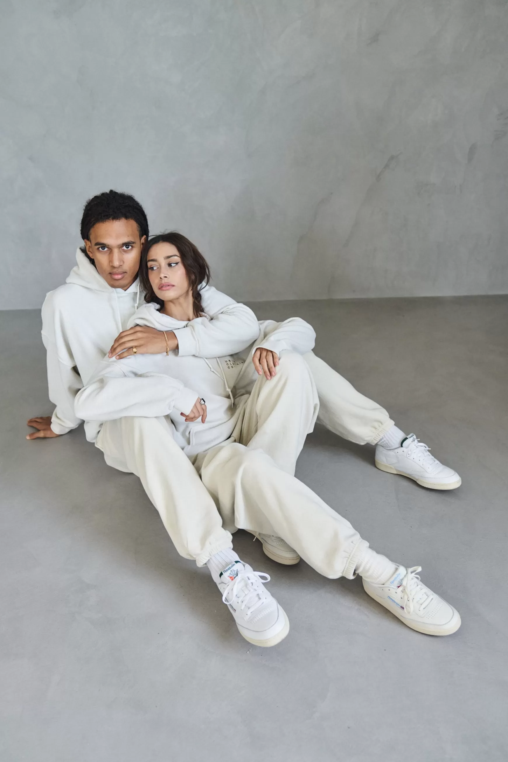 UN:IK Essentials Essentials 'sets' Vintage Washed Hoodie - Ivory Cheap