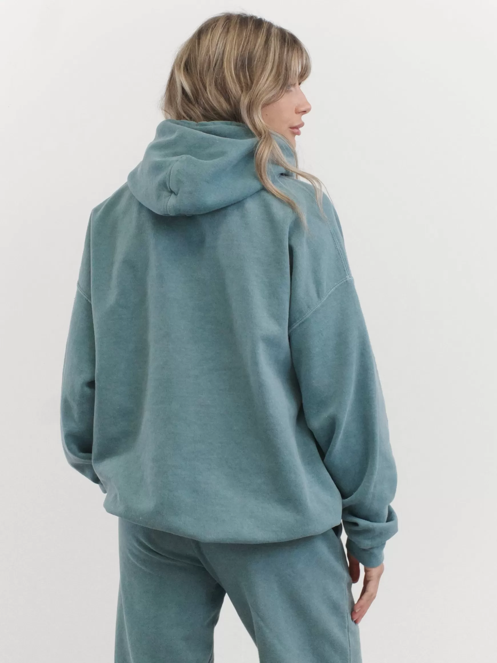 UN:IK Essentials Essentials 'sets' Vintage Washed Hoodie - Steel Blue Outlet