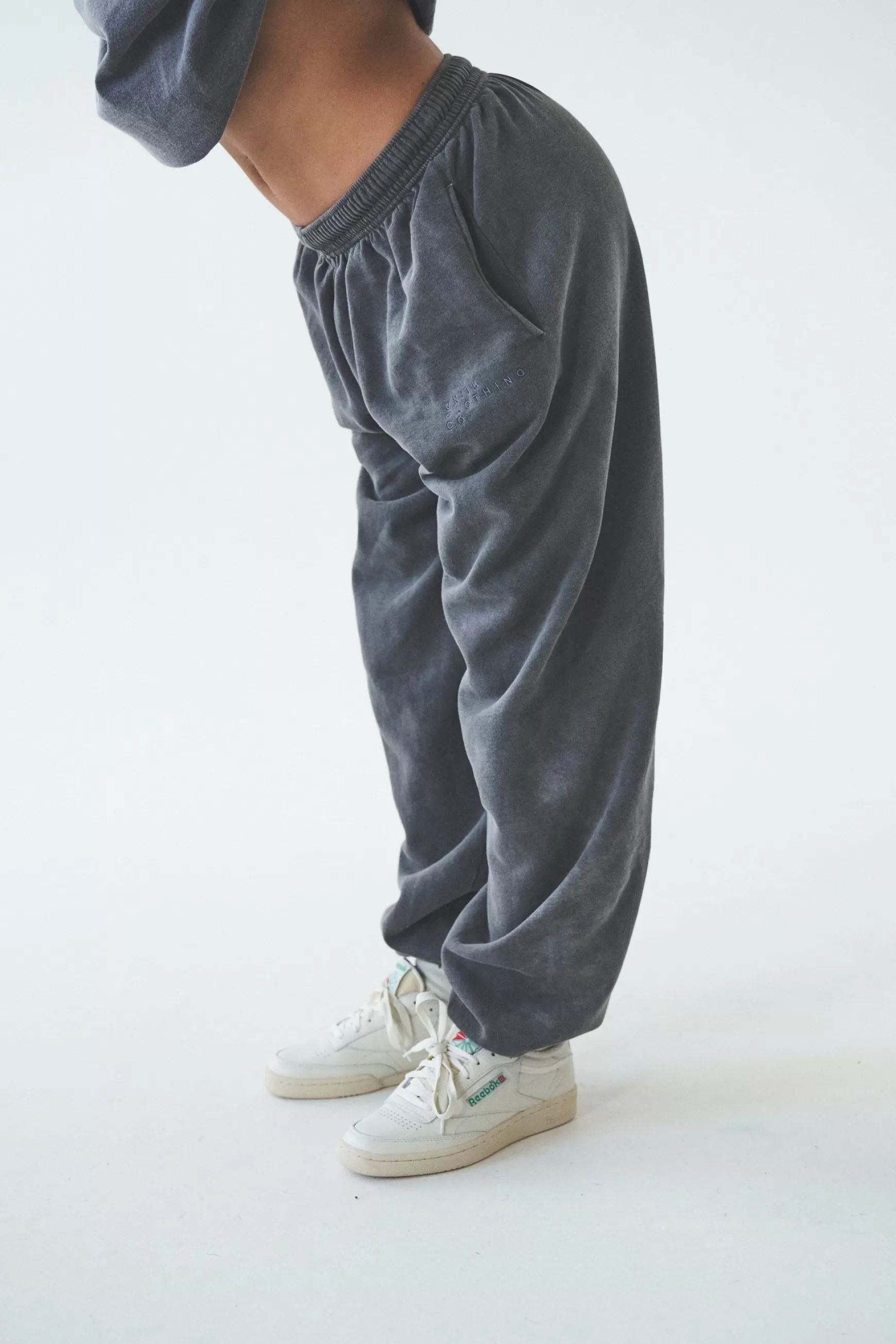 UN:IK Essentials Essentials 'sets' Vintage Washed Joggers - Charcoal Sale