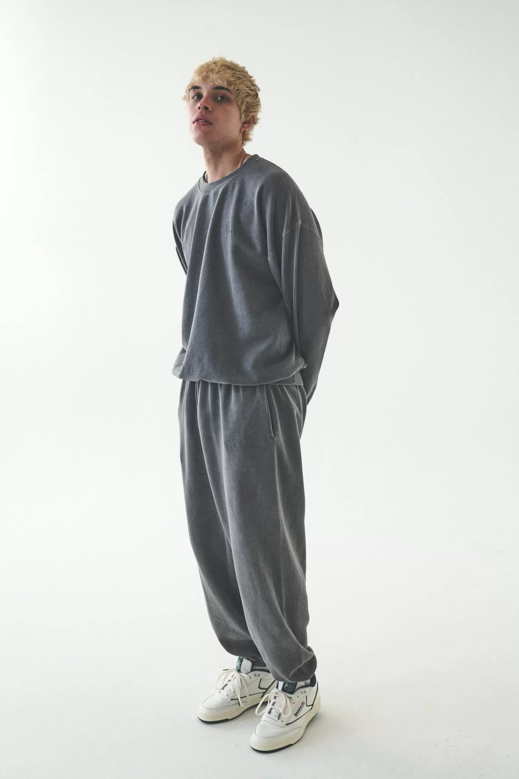 UN:IK Essentials Essentials 'sets' Vintage Washed Joggers - Charcoal Sale