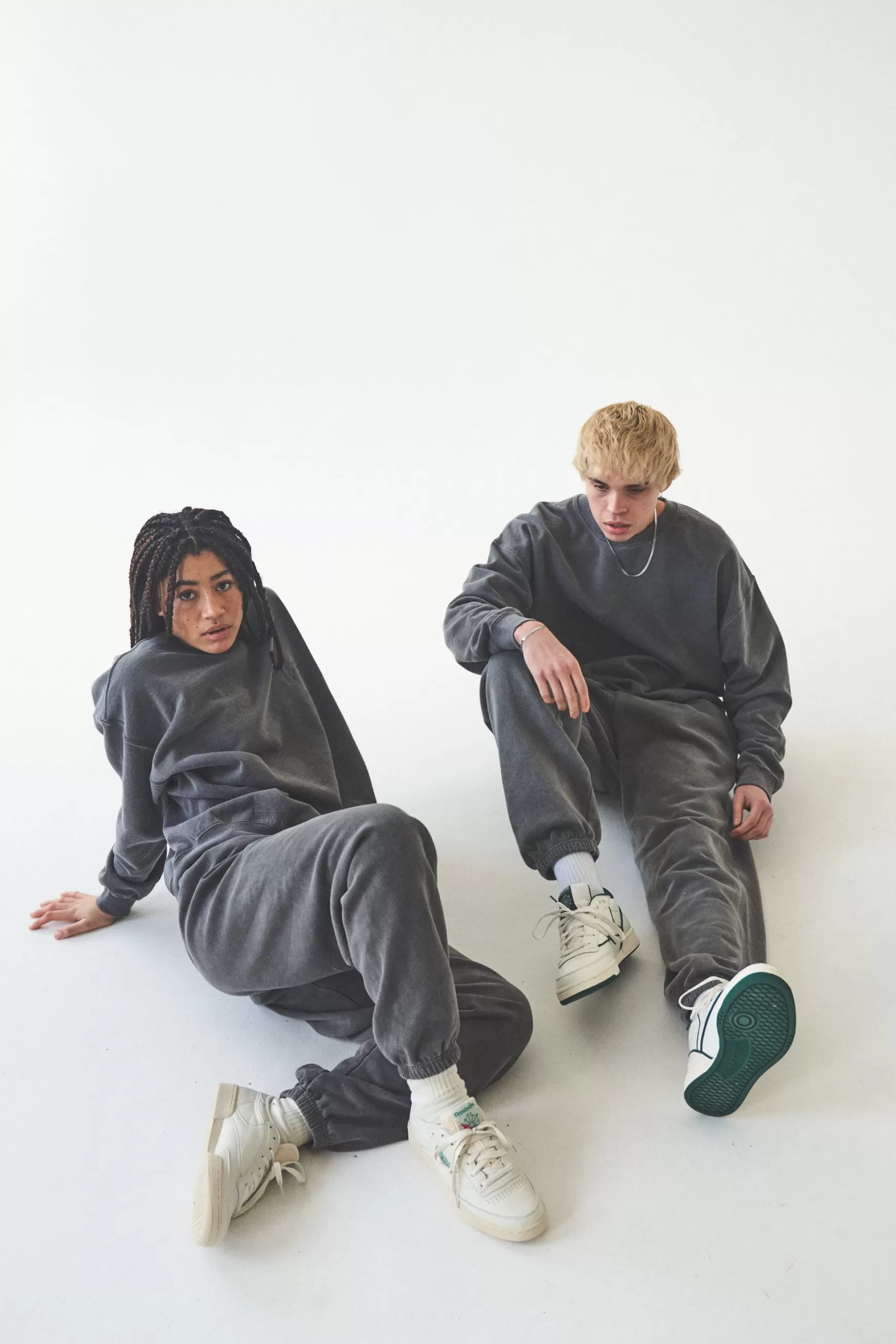 UN:IK Essentials Essentials 'sets' Vintage Washed Joggers - Charcoal Sale