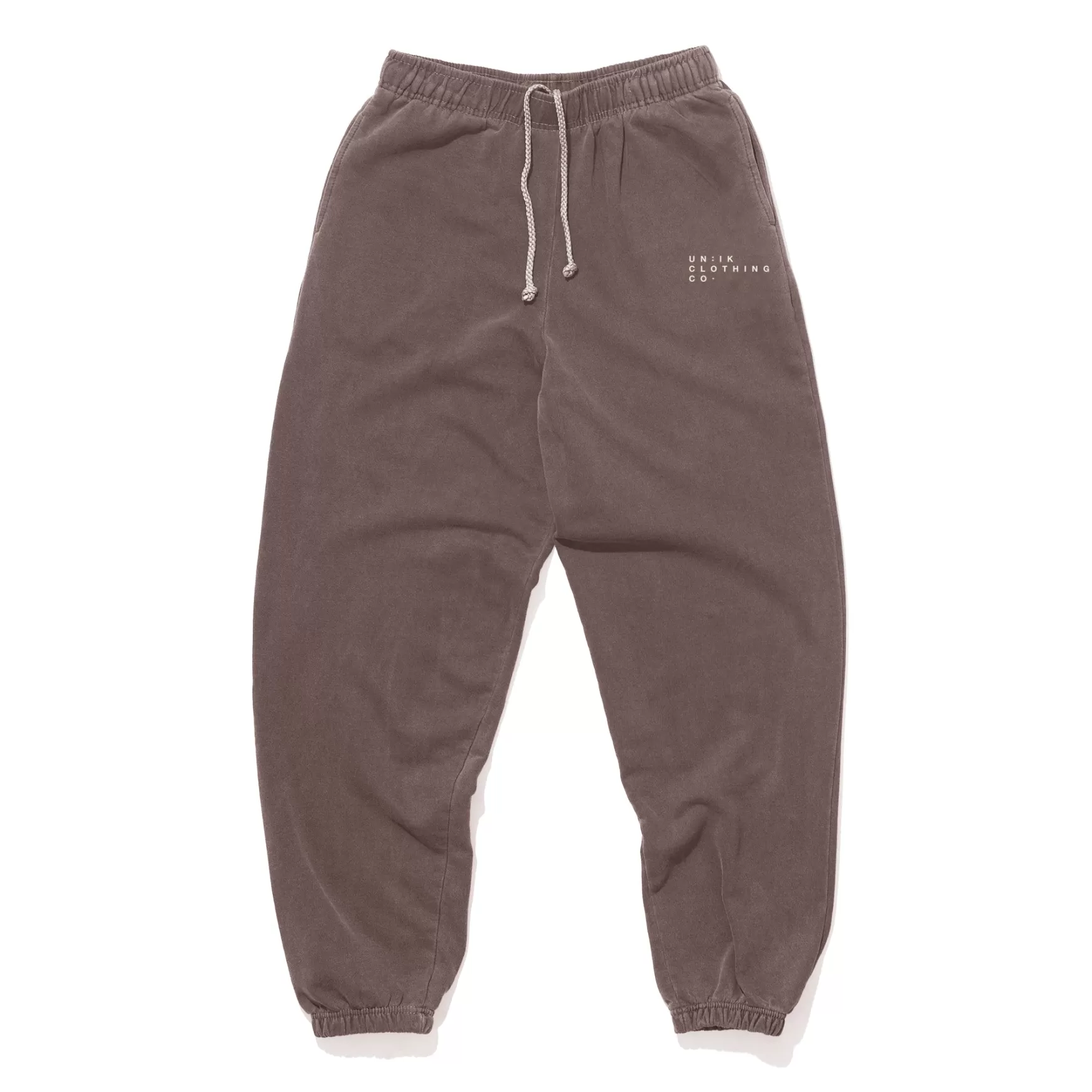 UN:IK Essentials Essentials 'sets' Vintage Washed Joggers - Cocoa Discount