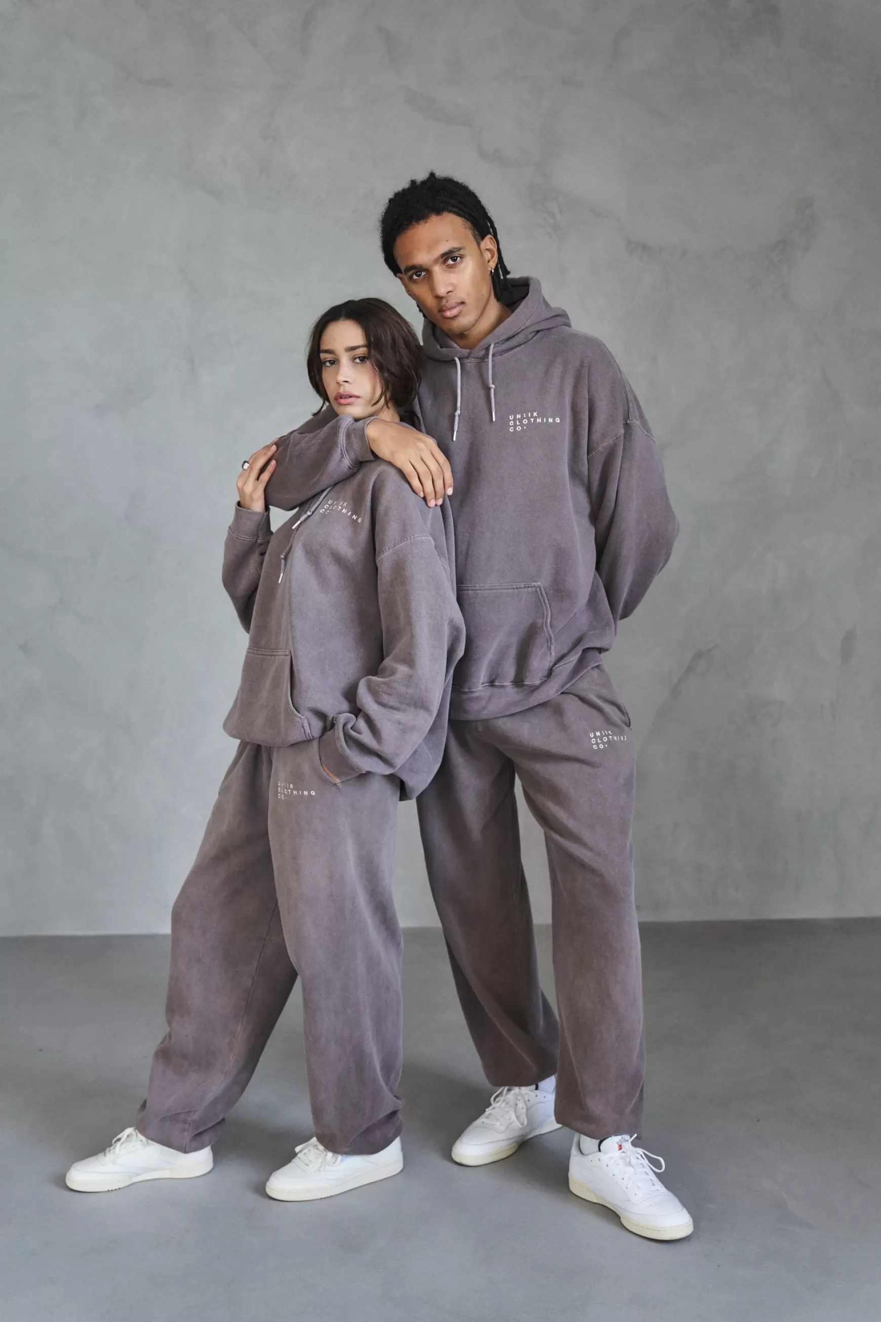 UN:IK Essentials Essentials 'sets' Vintage Washed Joggers - Cocoa Discount