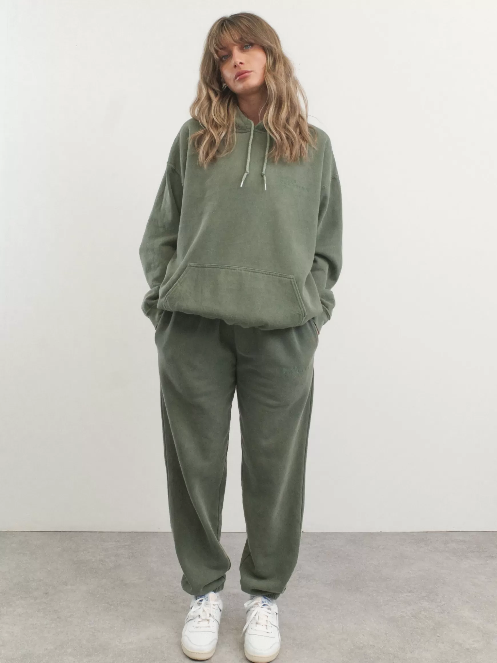 UN:IK Essentials Essentials 'sets' Vintage Washed Joggers - Khaki Fashion