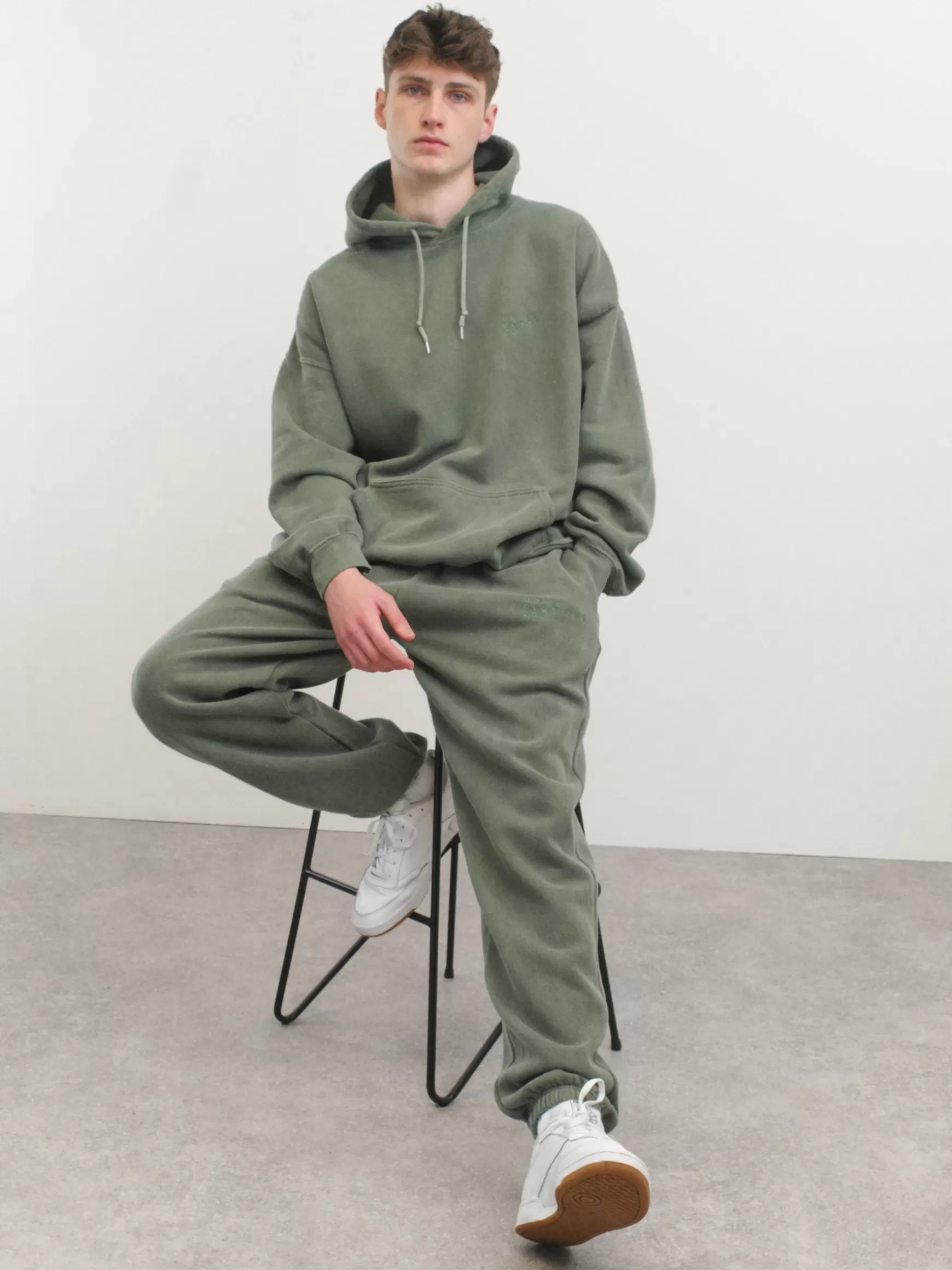 UN:IK Essentials Essentials 'sets' Vintage Washed Joggers - Khaki Fashion