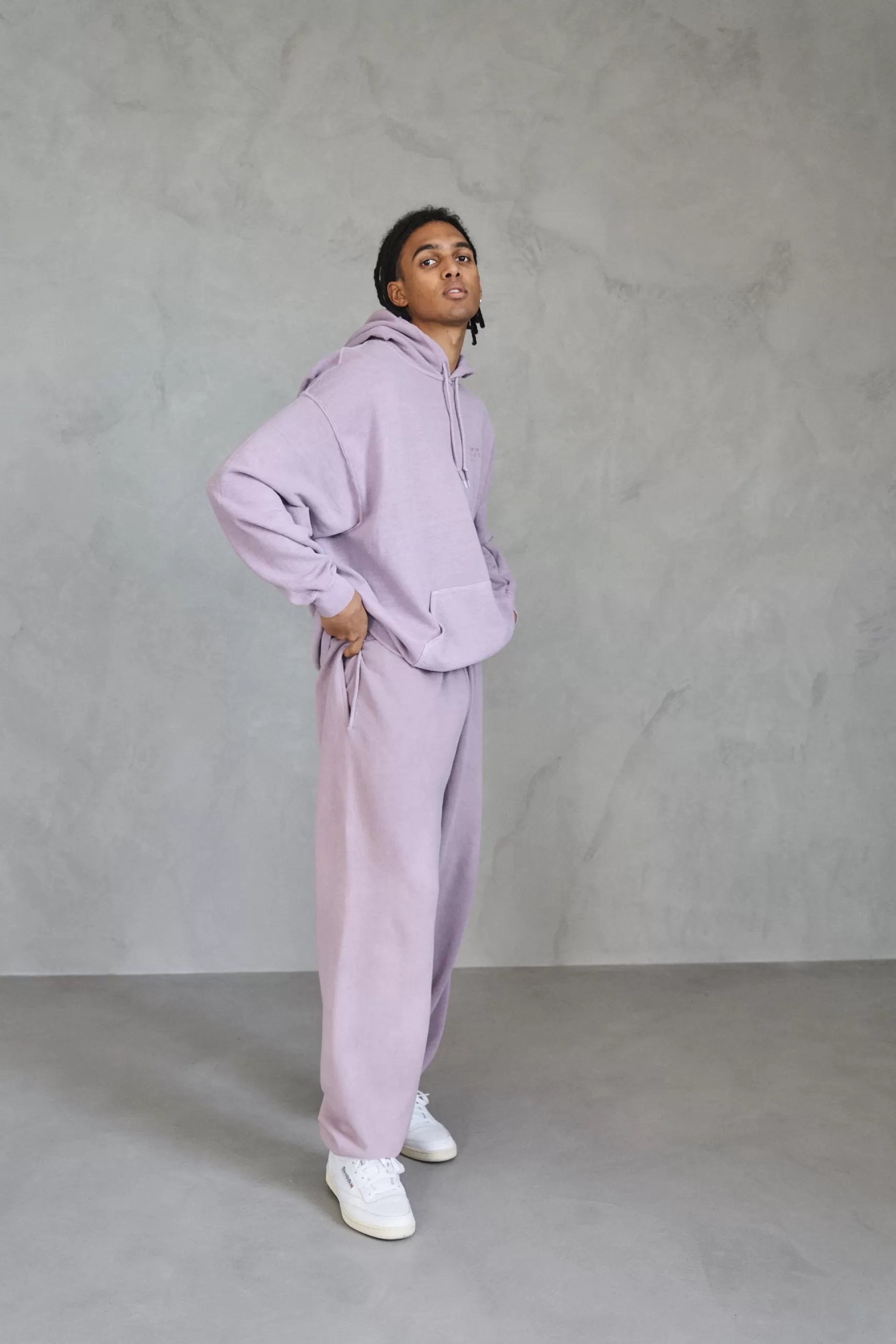 UN:IK Essentials Essentials 'sets' Vintage Washed Joggers - Lavender Clearance