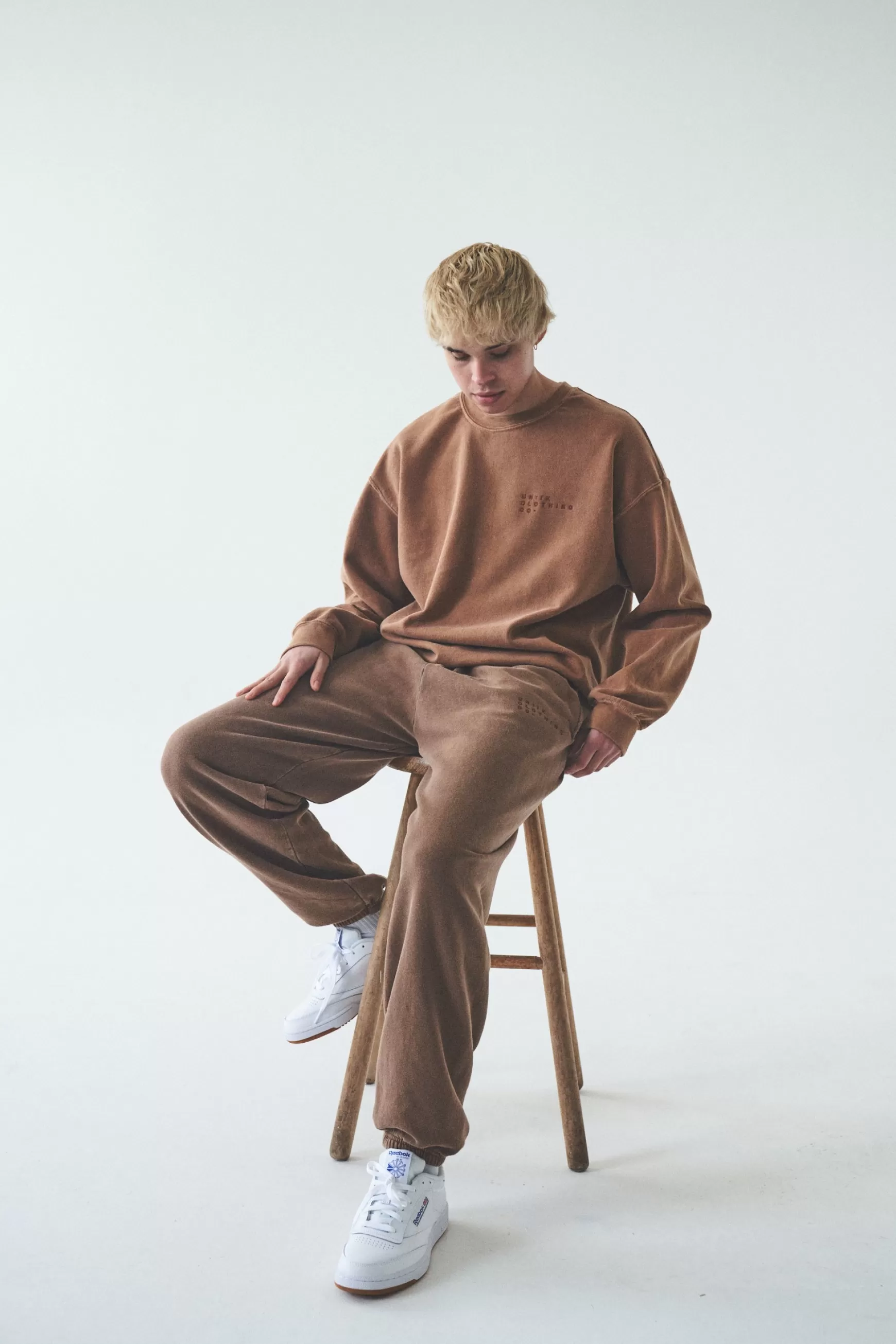 UN:IK Essentials Essentials 'sets' Vintage Washed Sweater - Caramel Best