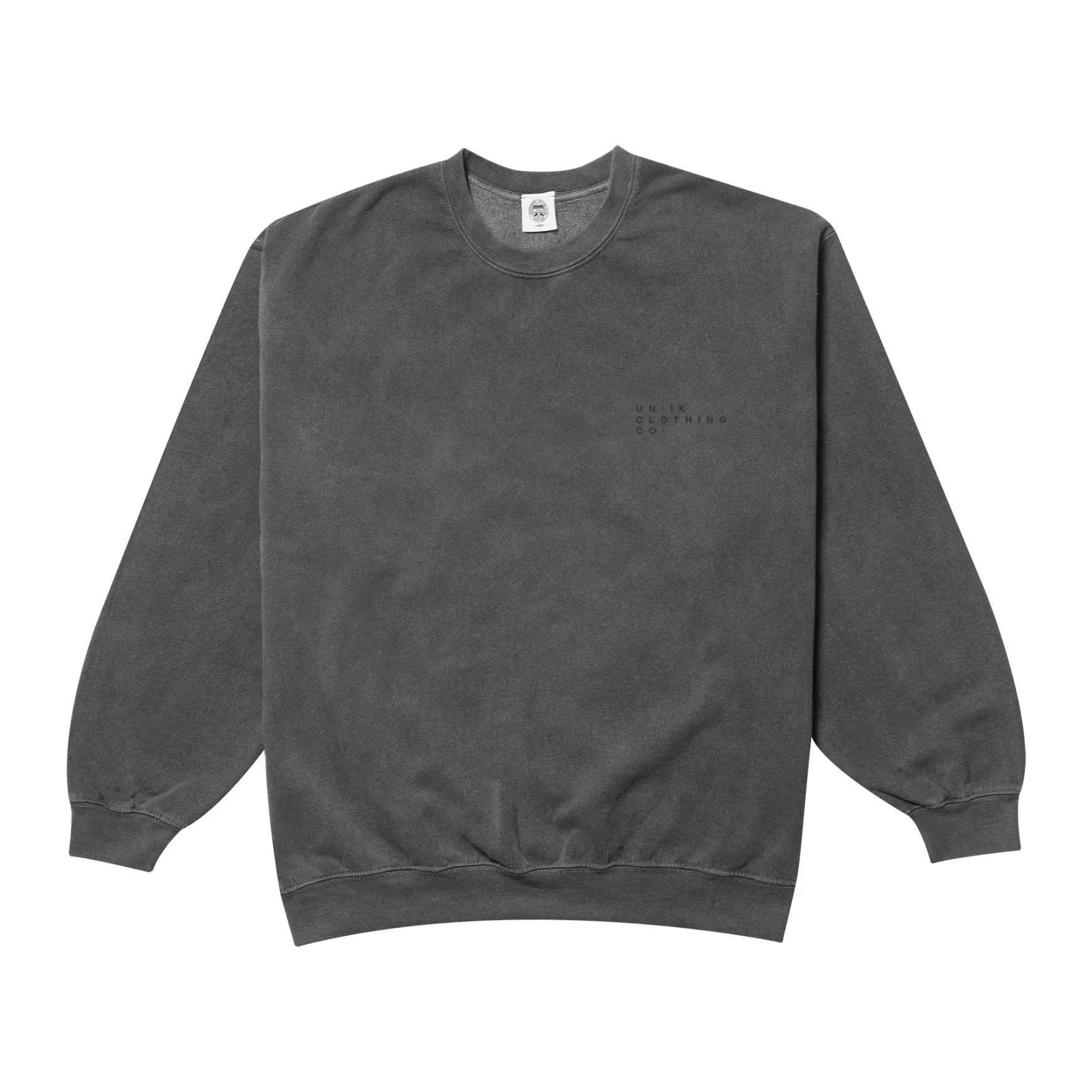 UN:IK Essentials Essentials 'sets' Vintage Washed Sweater - Charcoal Store