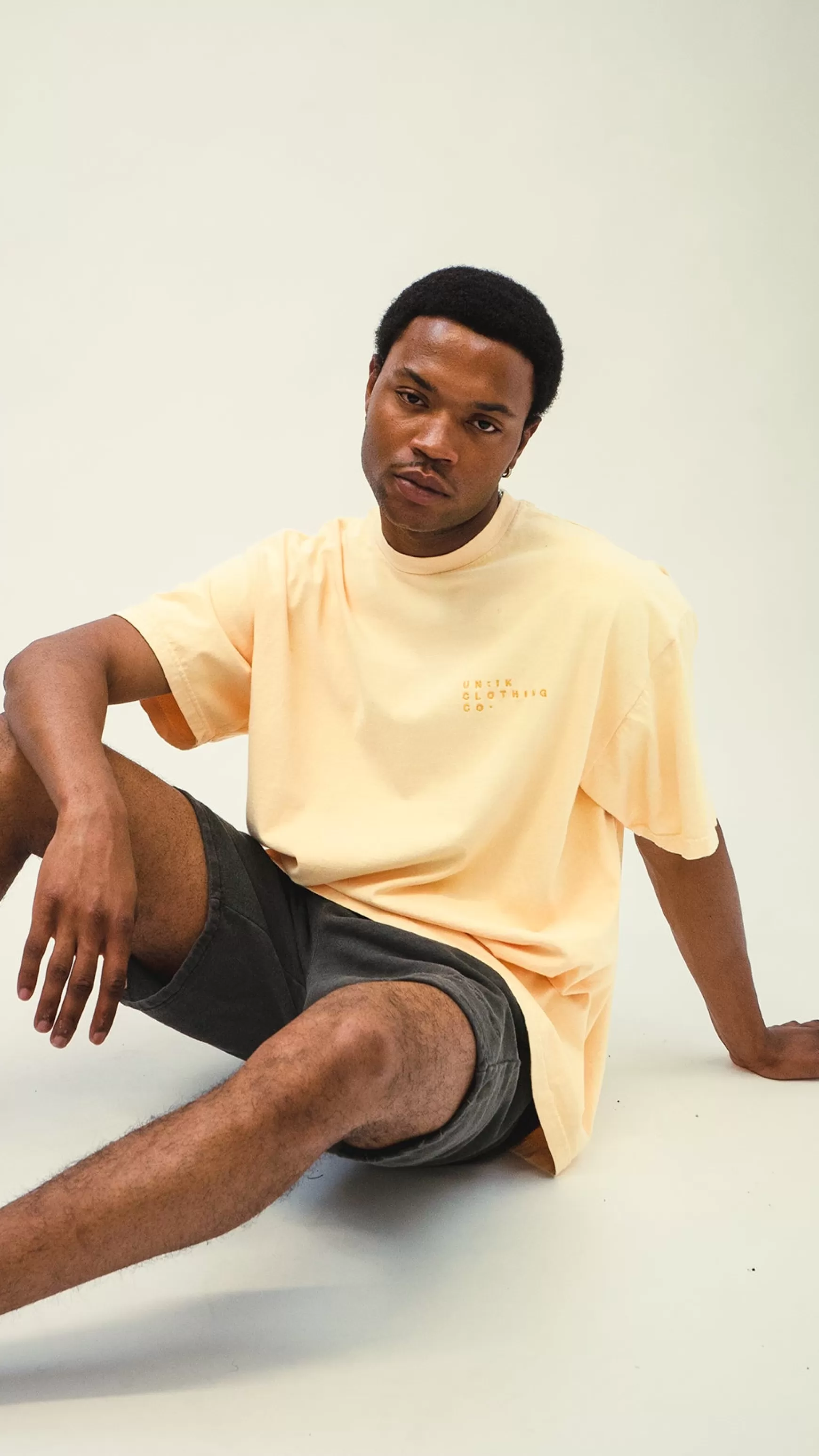UN:IK Essentials Essentials 'sets' Vintage Washed Tee - Butter Best Sale