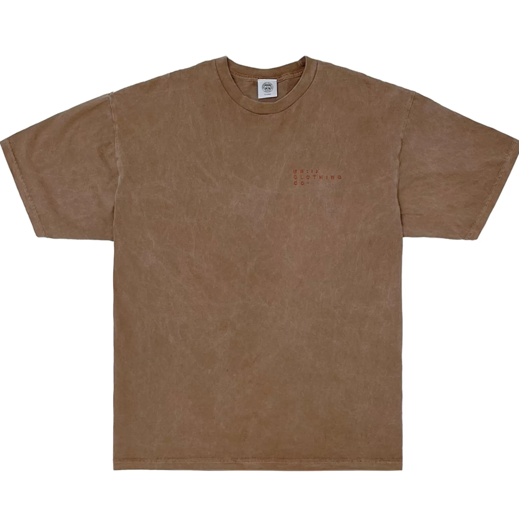 UN:IK Essentials Essentials 'sets' Vintage Washed Tee - Chestnut Flash Sale