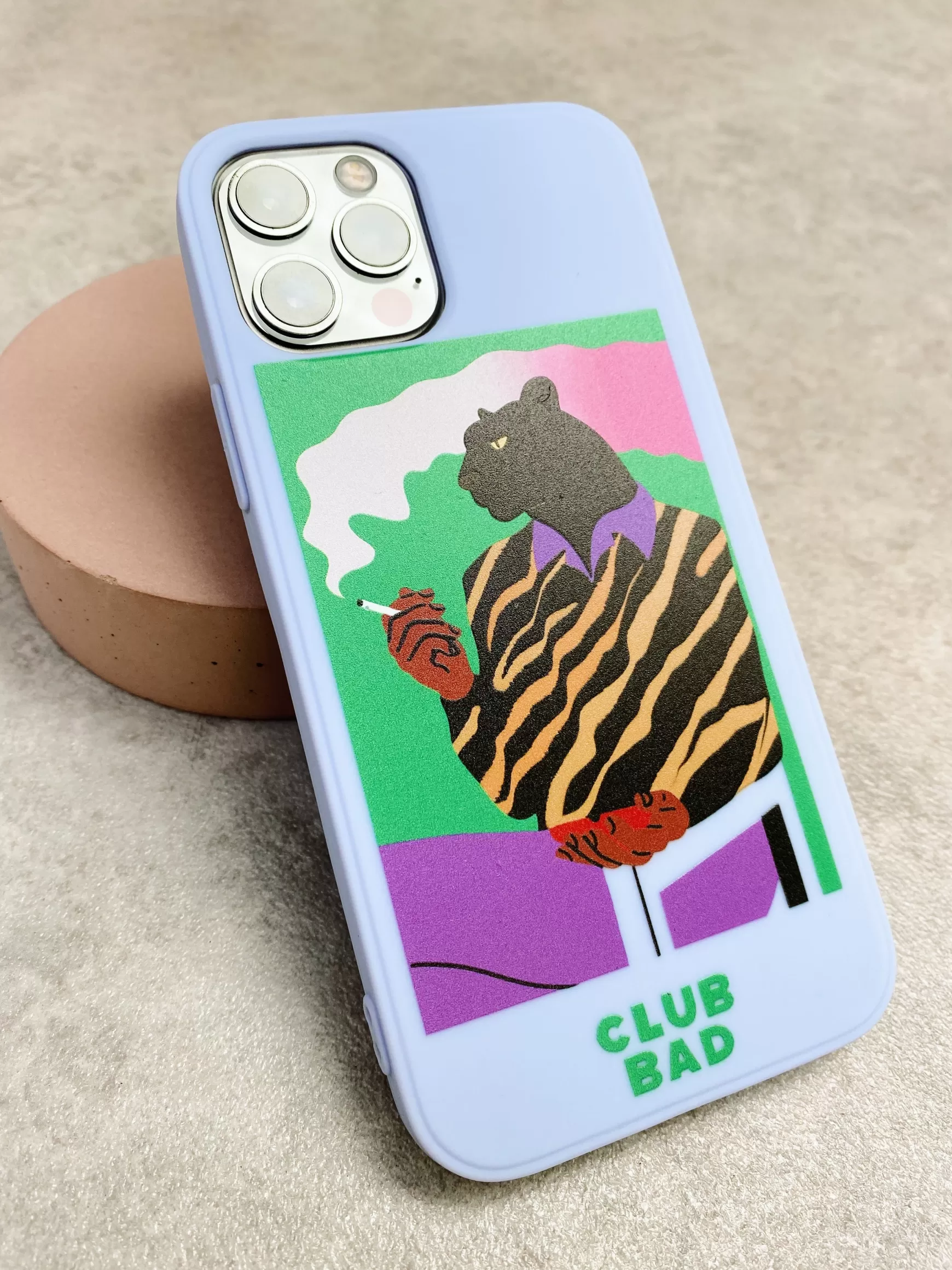 Melé x Club Bad Mele X Club Bad 'Afters Jaguar' Phone Case - Light Blue Hot