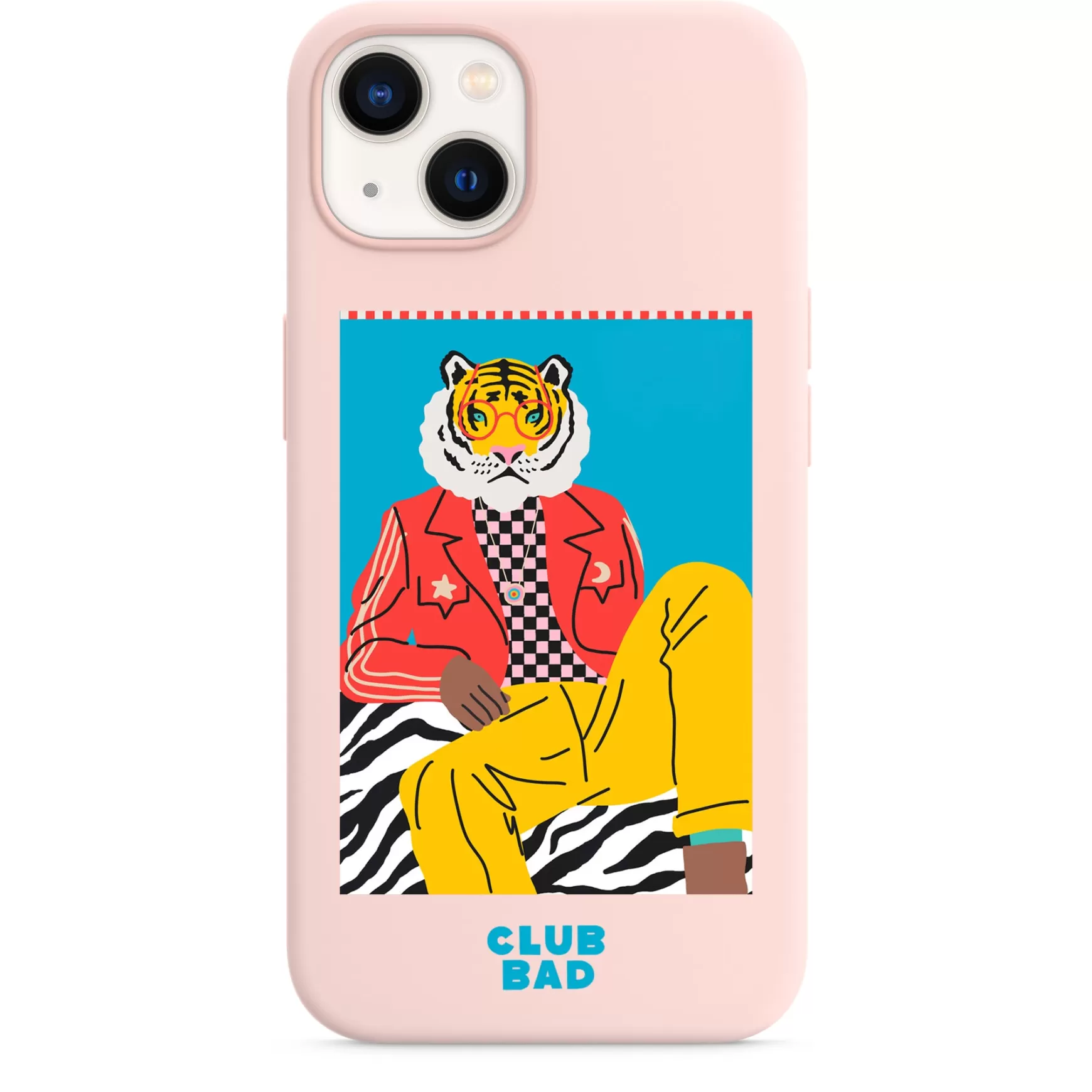 Melé x Club Bad Mele X Club Bad 'Party Tiger' Phone Case - Light Pink Fashion