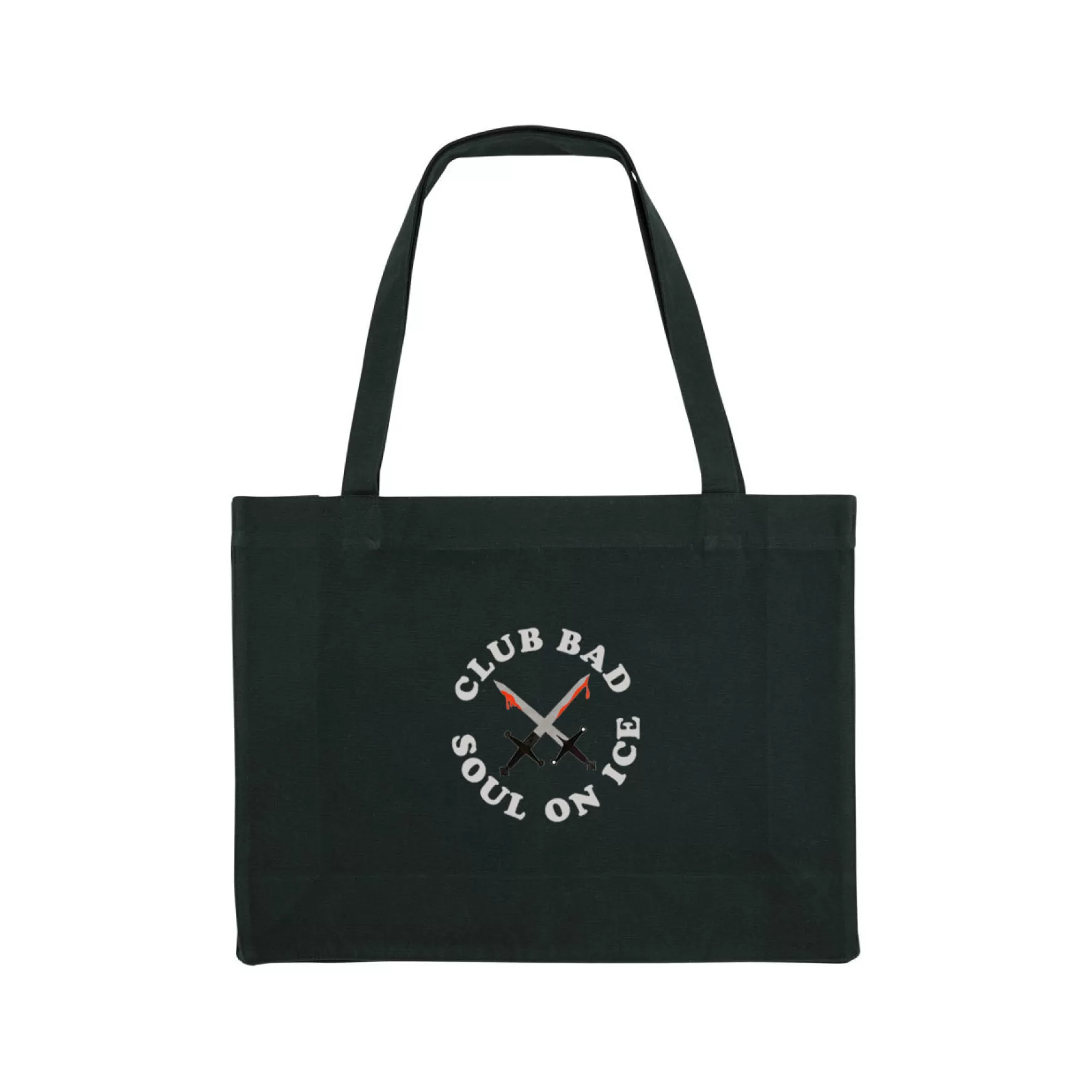 Melé x Club Bad Mele X Club Bad 'soul On Ice' Organic Shopper Bag - Black Flash Sale