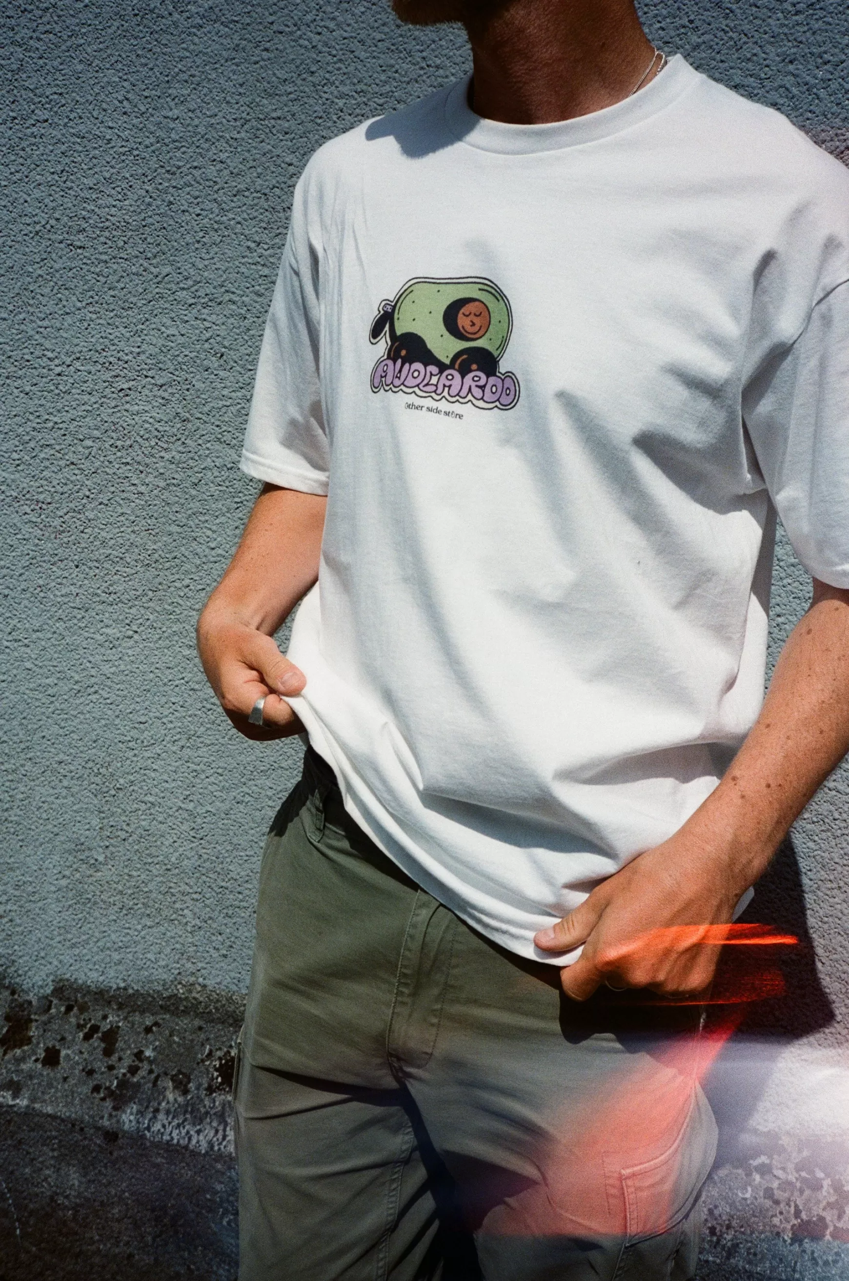 Other Side Store 'Avacardo' Tee - White Clearance