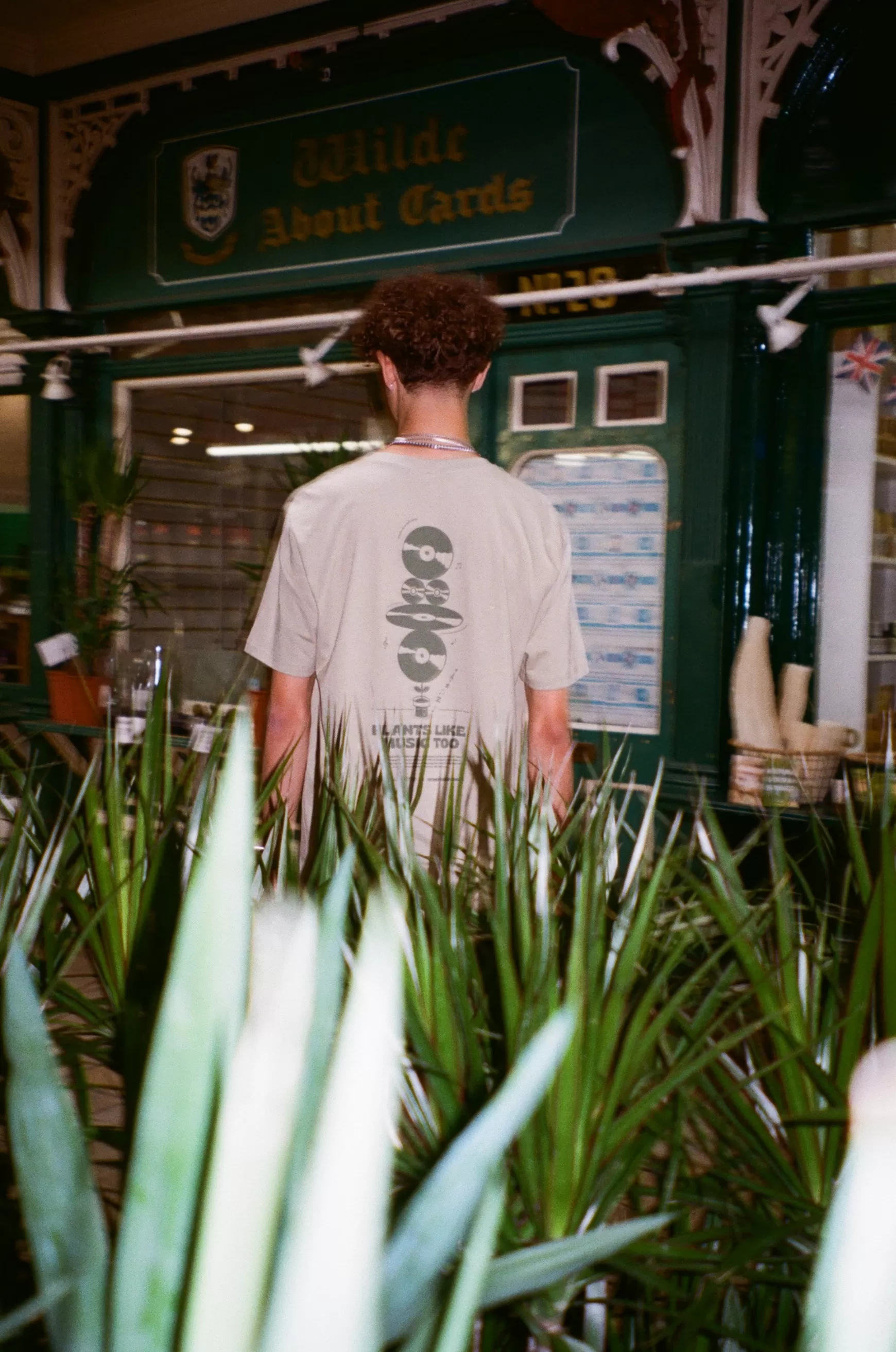 Other Side Store 'Plants Like Music Too' Organic Tee - Sage Best