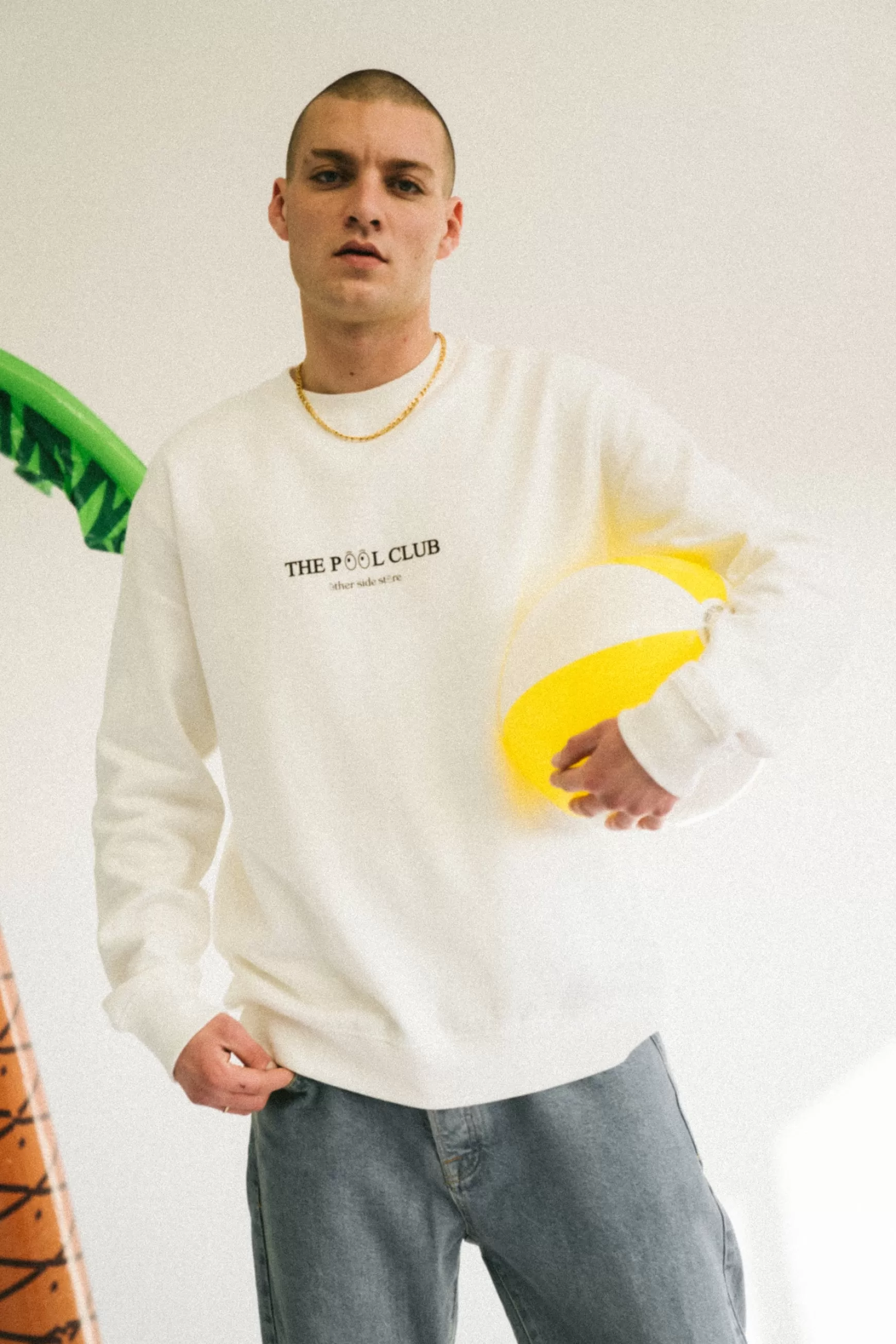 Other Side Store 'Poolside Club' Organic Sweater - Off White Outlet