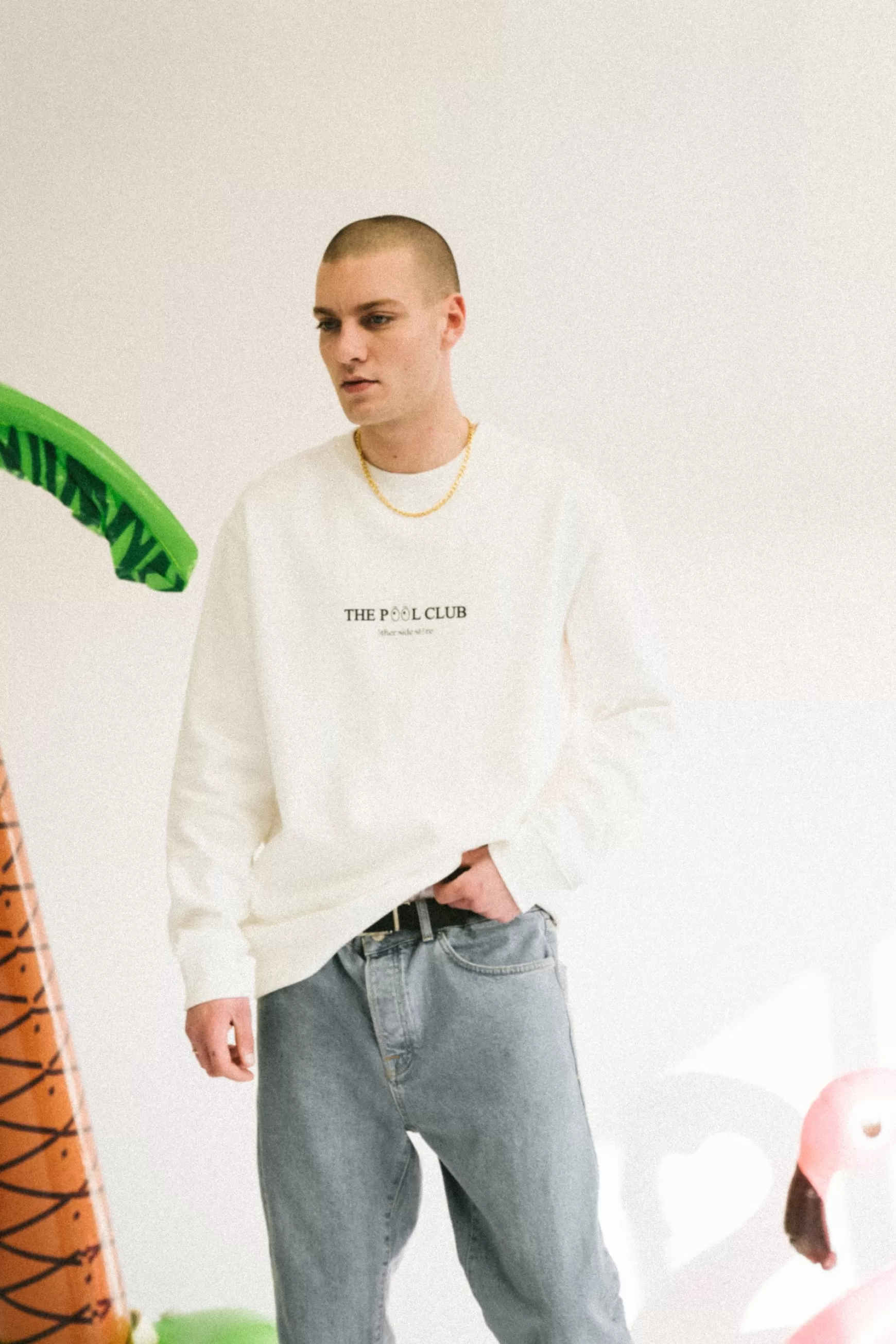 Other Side Store 'Poolside Club' Organic Sweater - Off White Outlet
