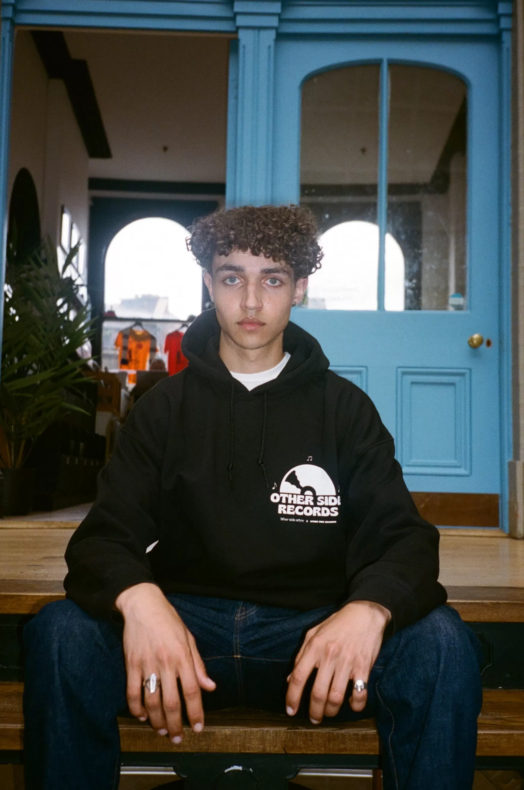 Other Side Store 'Records' Hoodie - Black Online