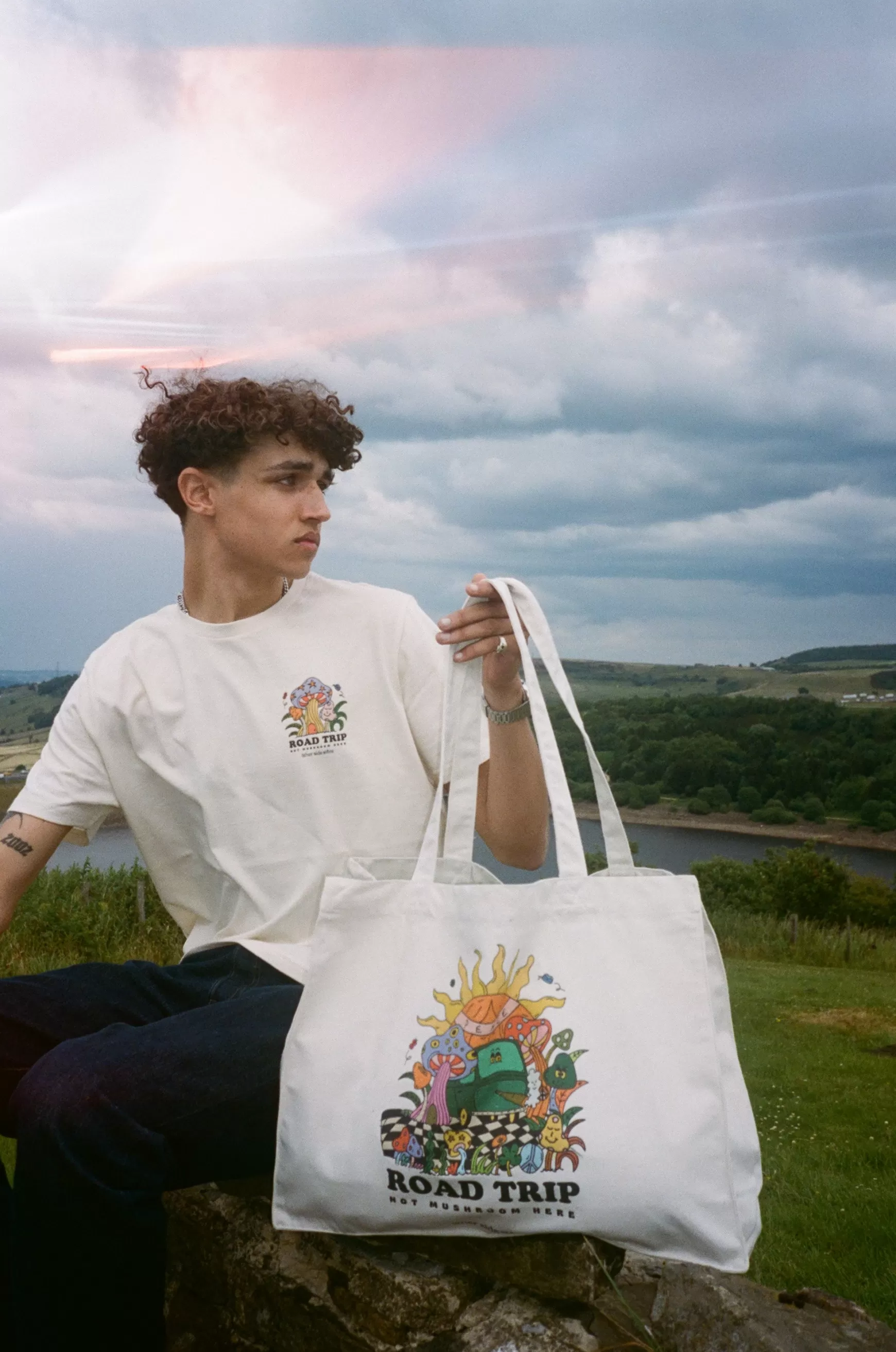 Other Side Store 'Road Trip' Organic Shopper Tote - Natural Best