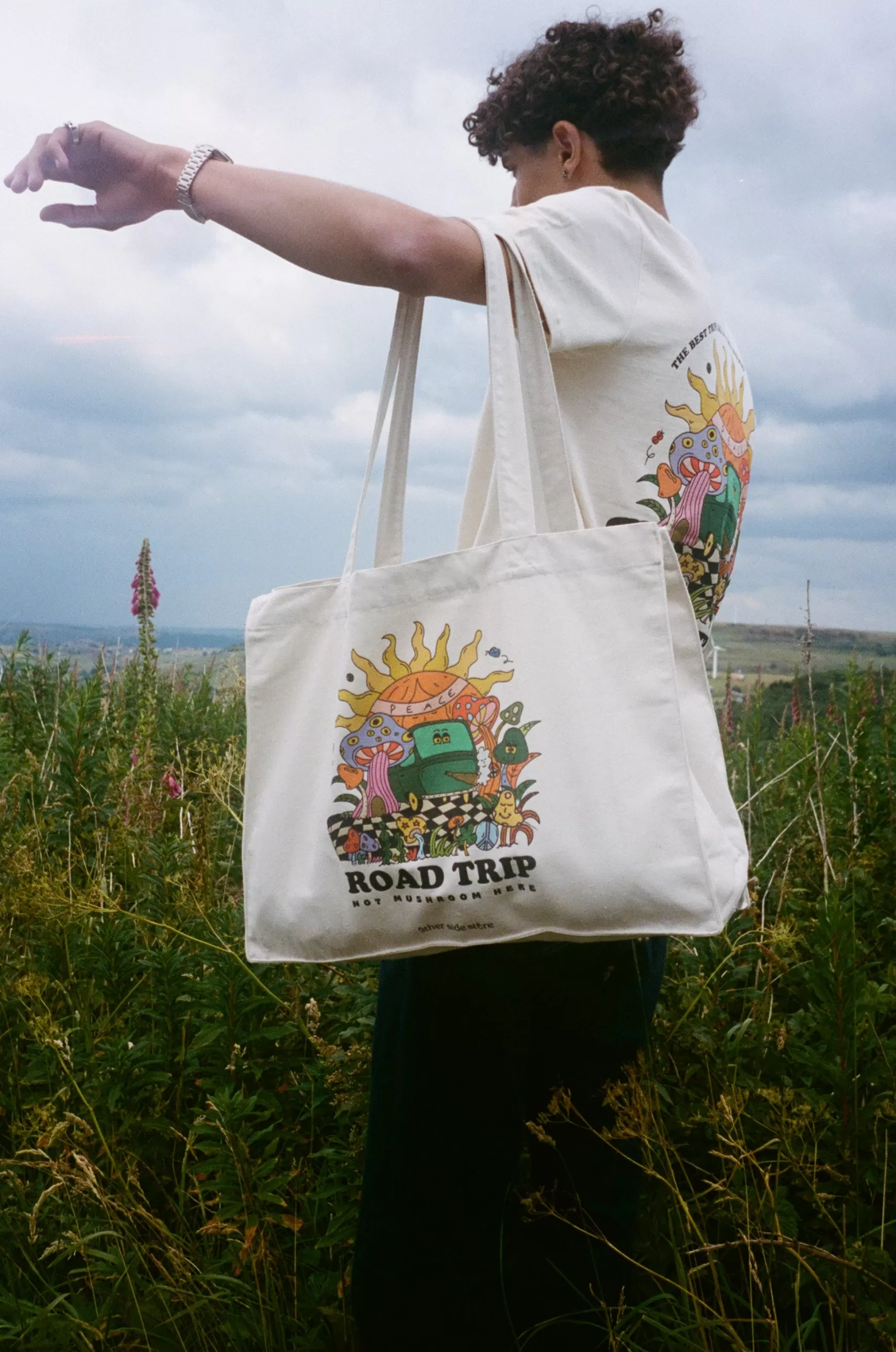 Other Side Store 'Road Trip' Organic Shopper Tote - Natural Best