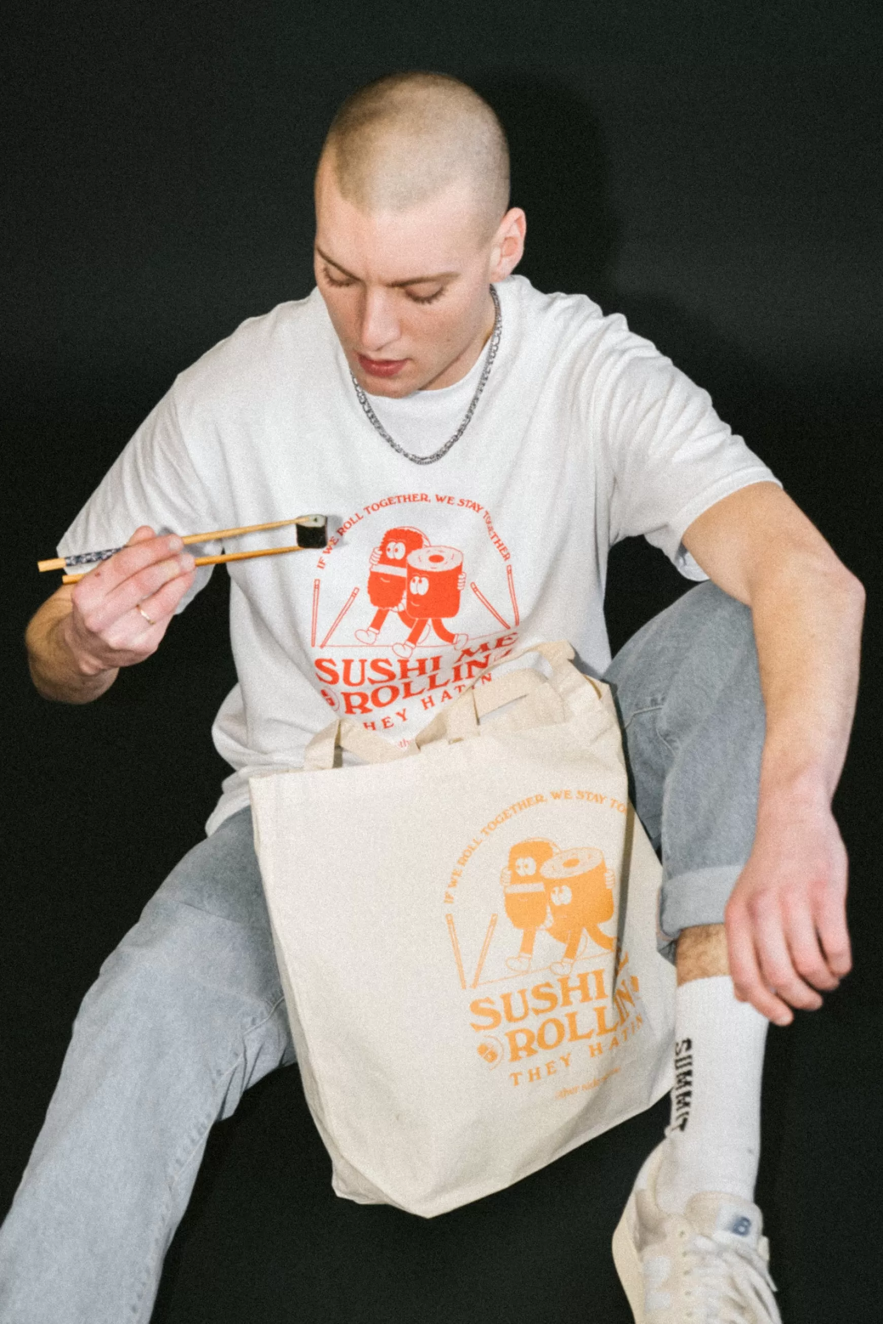 Other Side Store 'sushi Me Rollin' Shopper Organic Tote Best