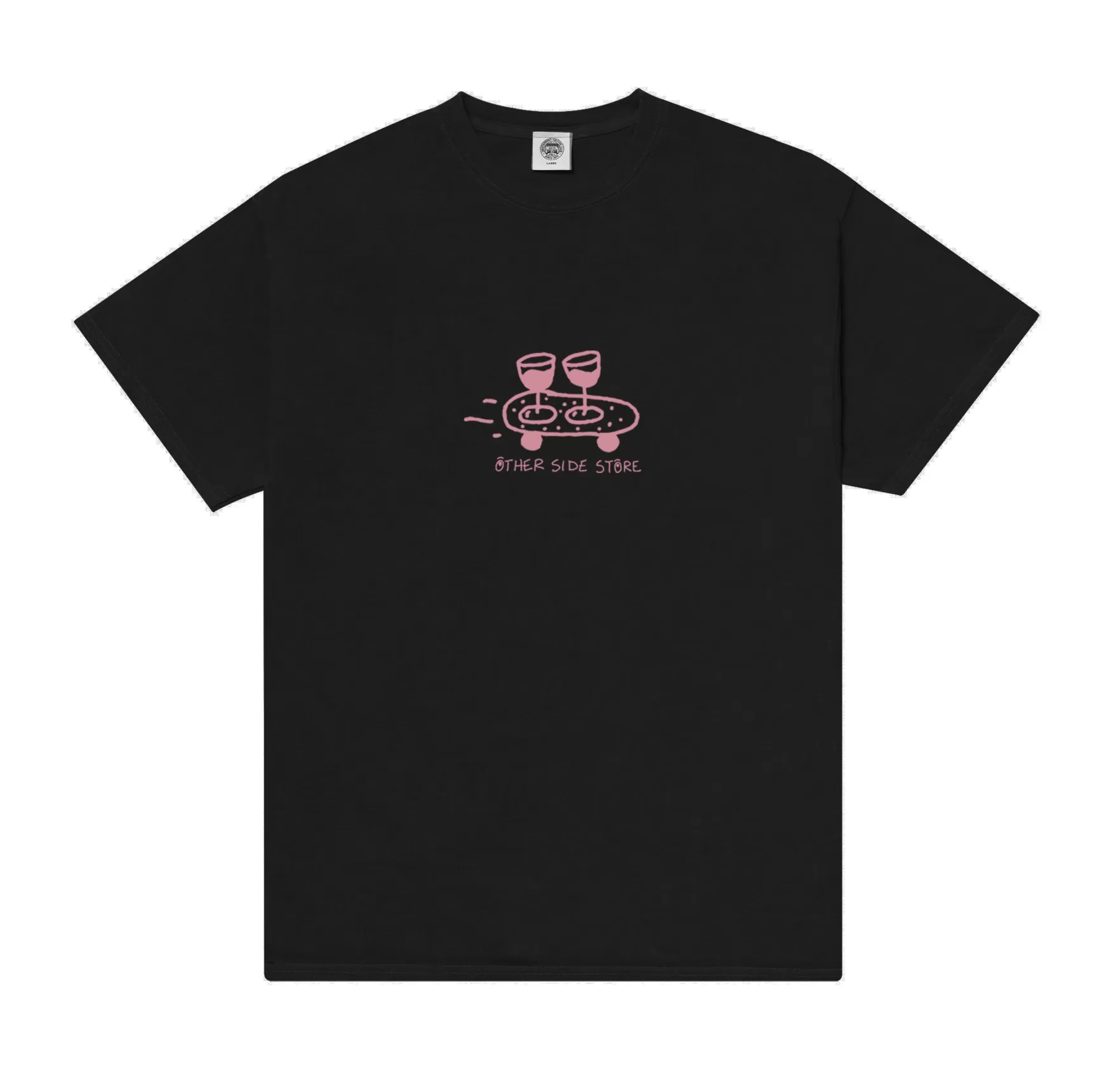 Other Side Store 'Wine Skate' Tee - Black/ Ecru/ Navy Outlet