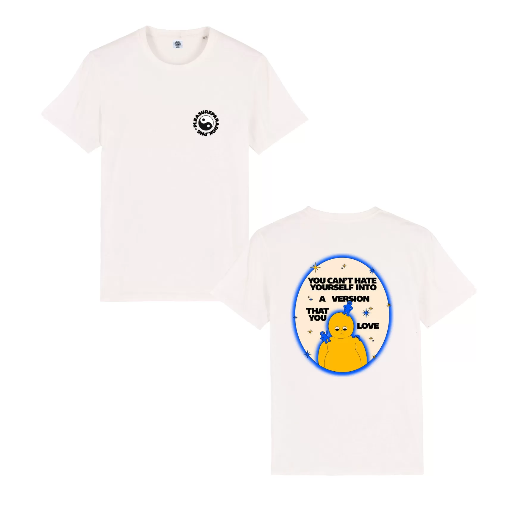 pleasurepardox.png Pleasure Paradox 'You Can'T Hate Yourself' Natural Tee - Cream Print Discount