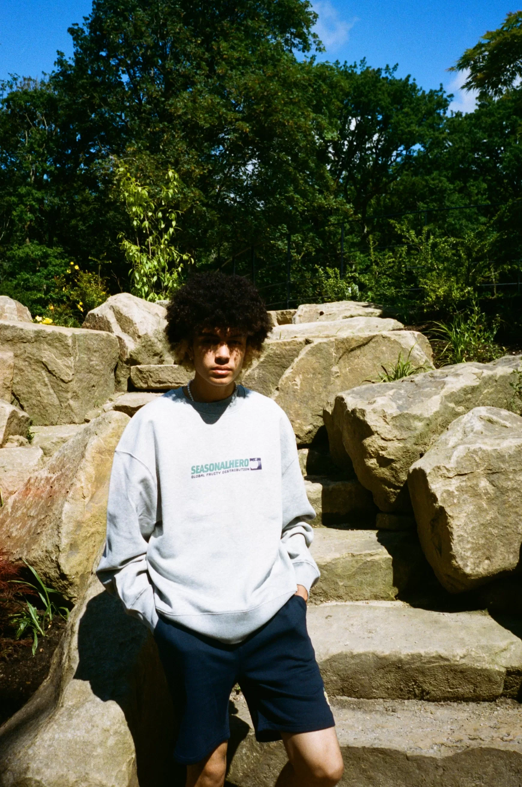 Seasonal Hero 'Global Distribution' Oversized Organic Sweater - Grey Best