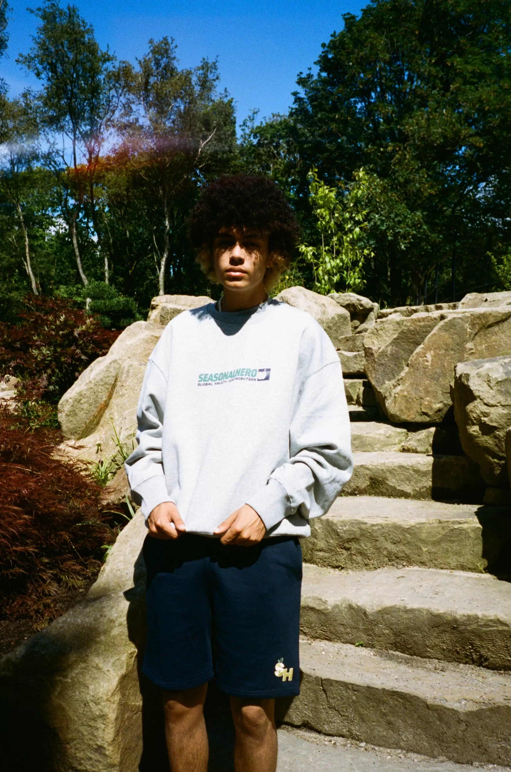 Seasonal Hero 'Global Distribution' Oversized Organic Sweater - Grey Best