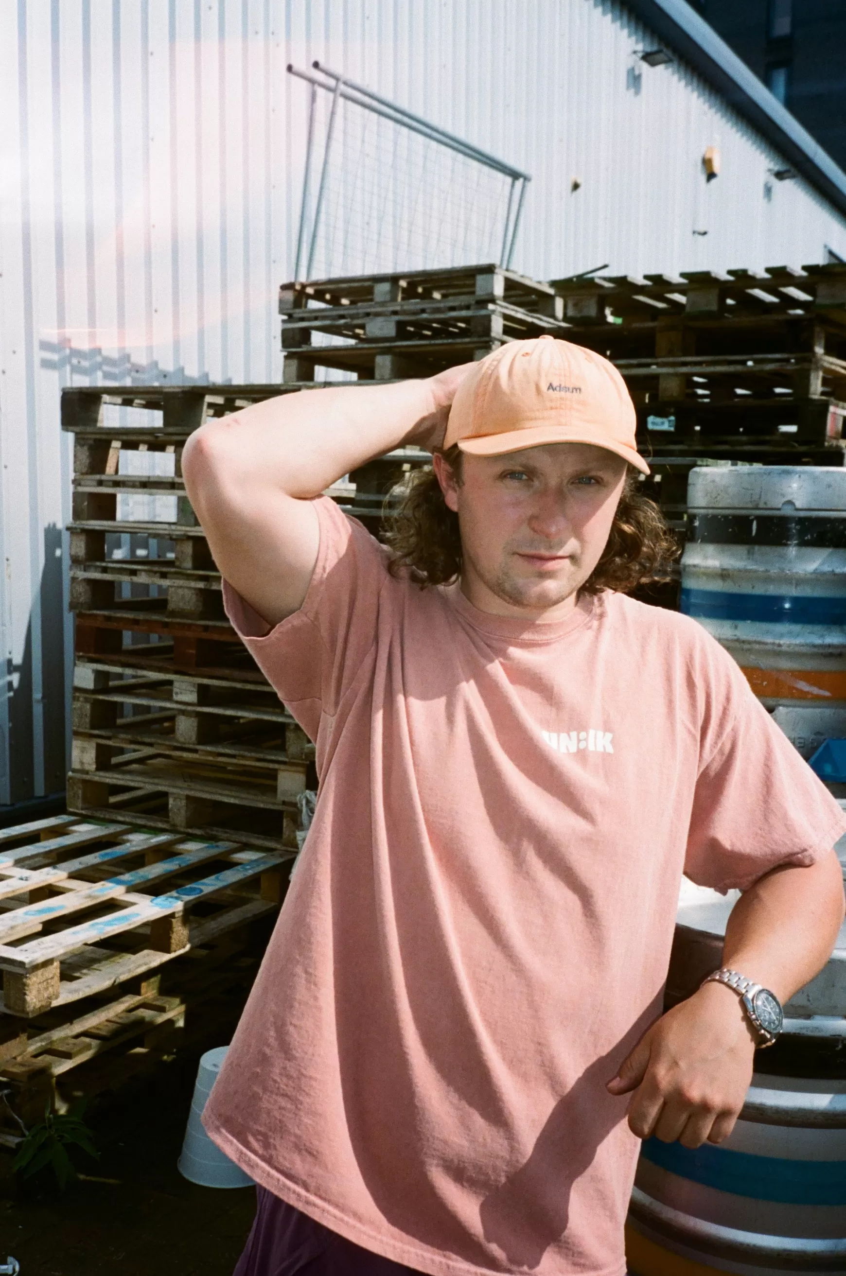 Shindigger X Un:Ik 'served Here' Tee - Vintage Washed Peach Clearance