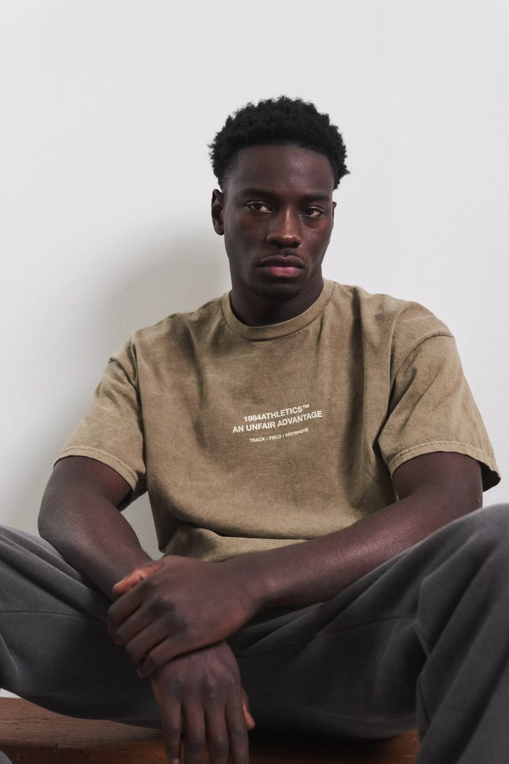 Vice 84 'Athletics' Vintage Washed Tee - Army Green Store
