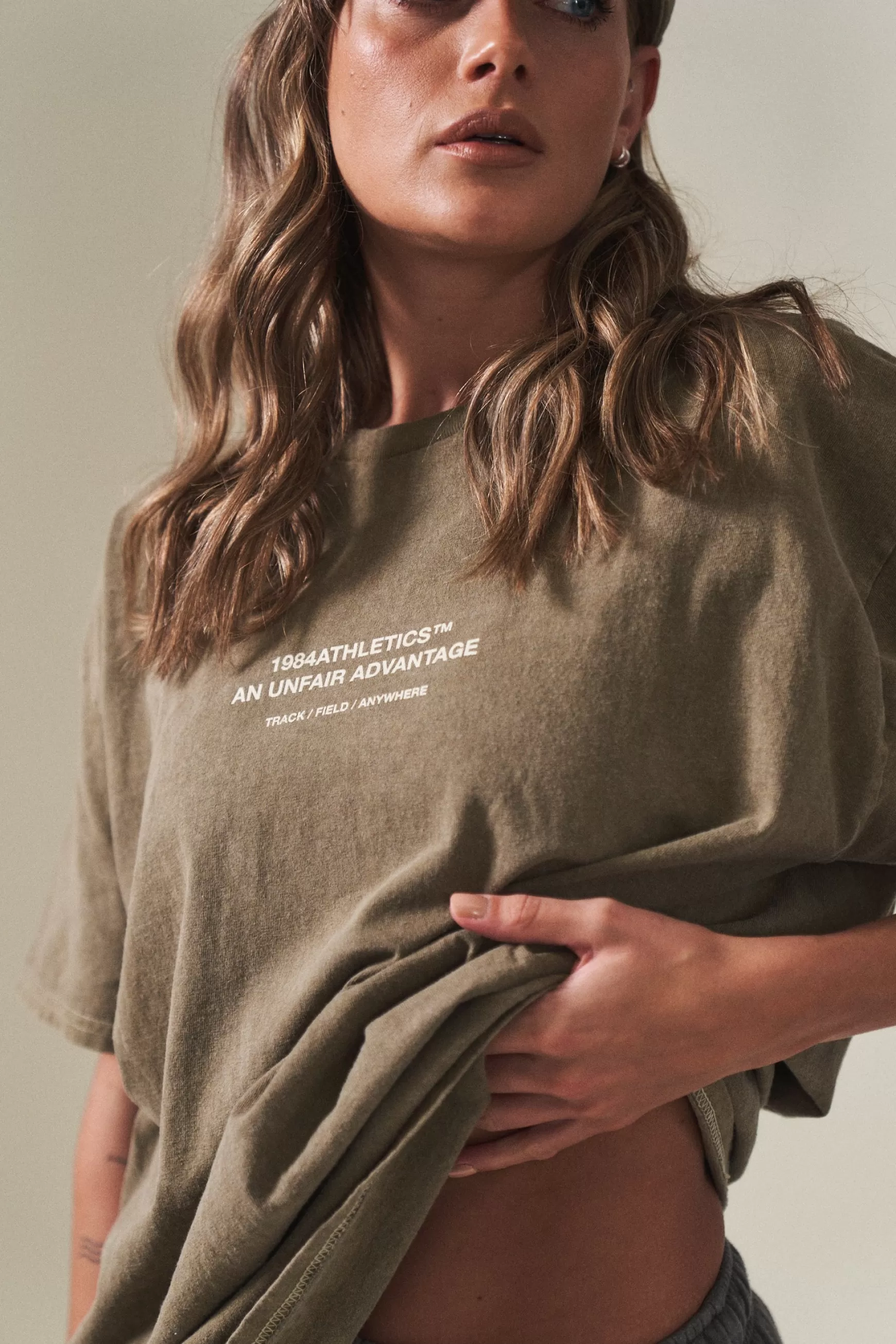 Vice 84 'Athletics' Vintage Washed Tee - Army Green Store
