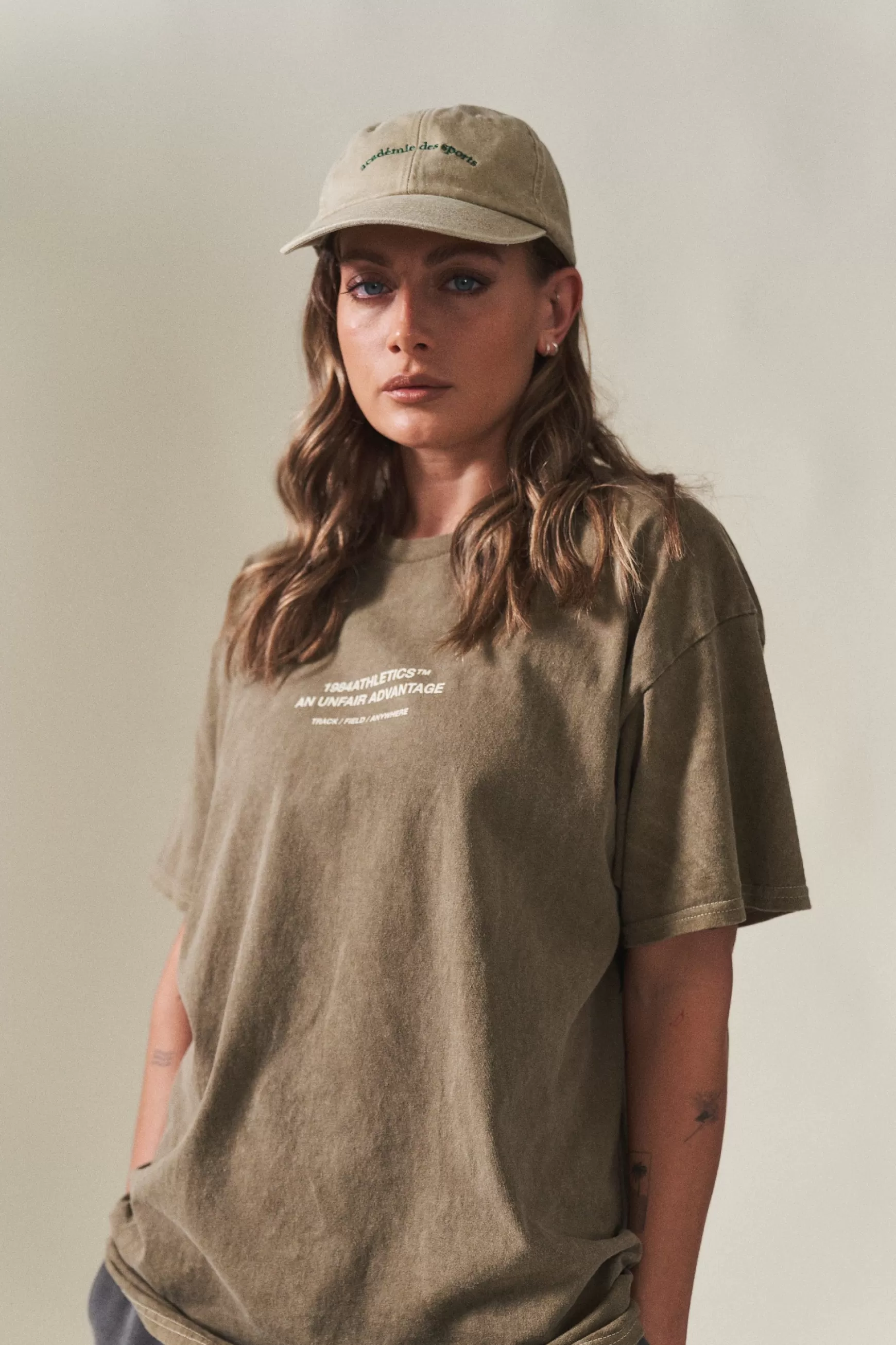 Vice 84 'Athletics' Vintage Washed Tee - Army Green Store