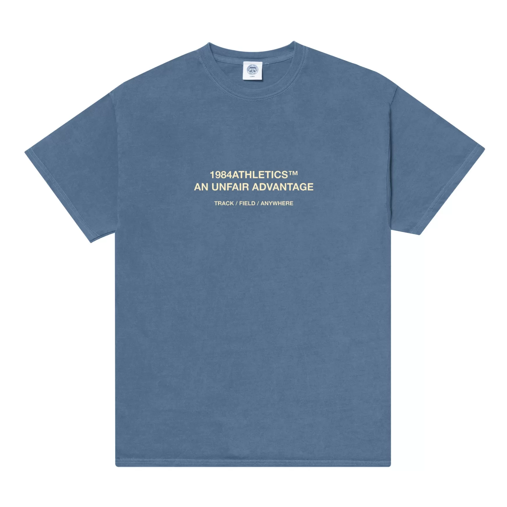 Vice 84 'Athletics' Vintage Washed Tee - Pacific Blue New