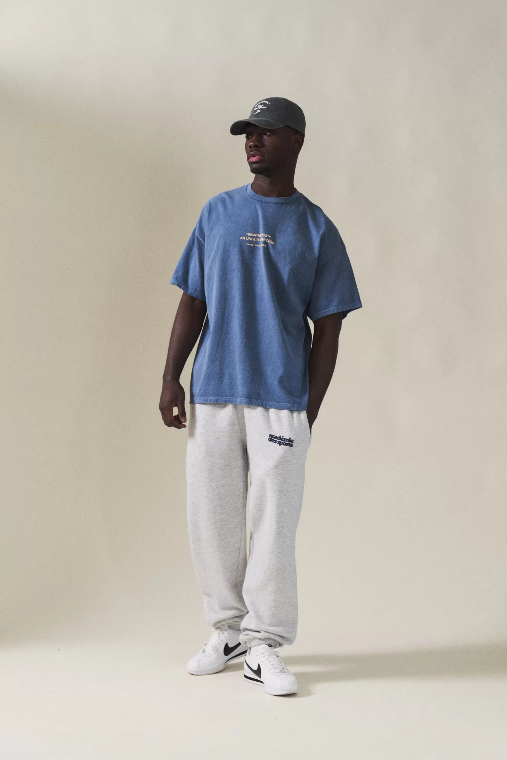 Vice 84 'Athletics' Vintage Washed Tee - Pacific Blue New