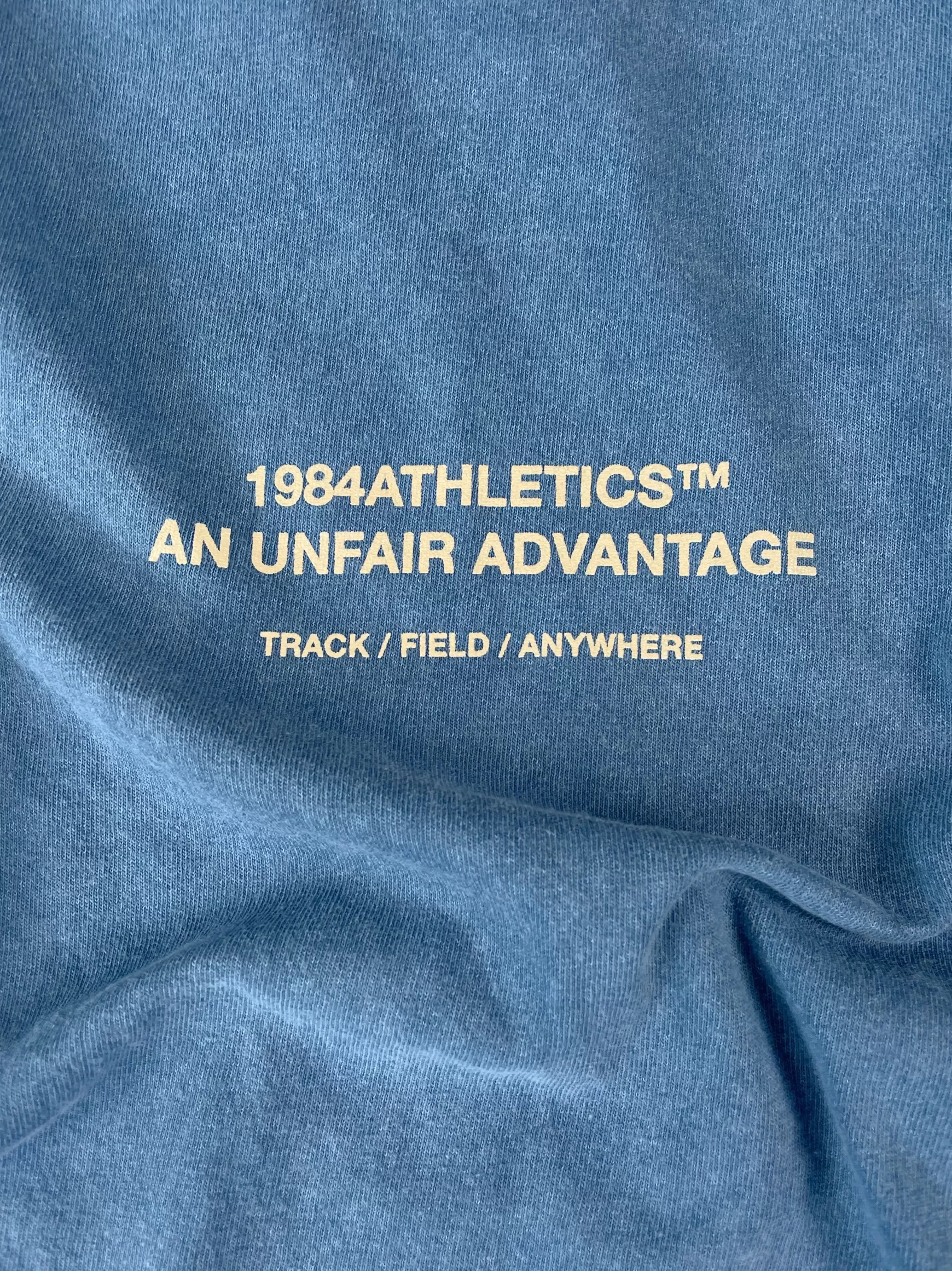 Vice 84 'Athletics' Vintage Washed Tee - Pacific Blue New
