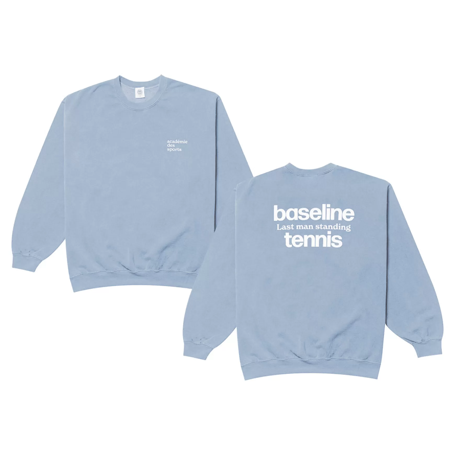 Vice 84 'Baseline' Sweater - Vintage Washed Baby Blue Discount