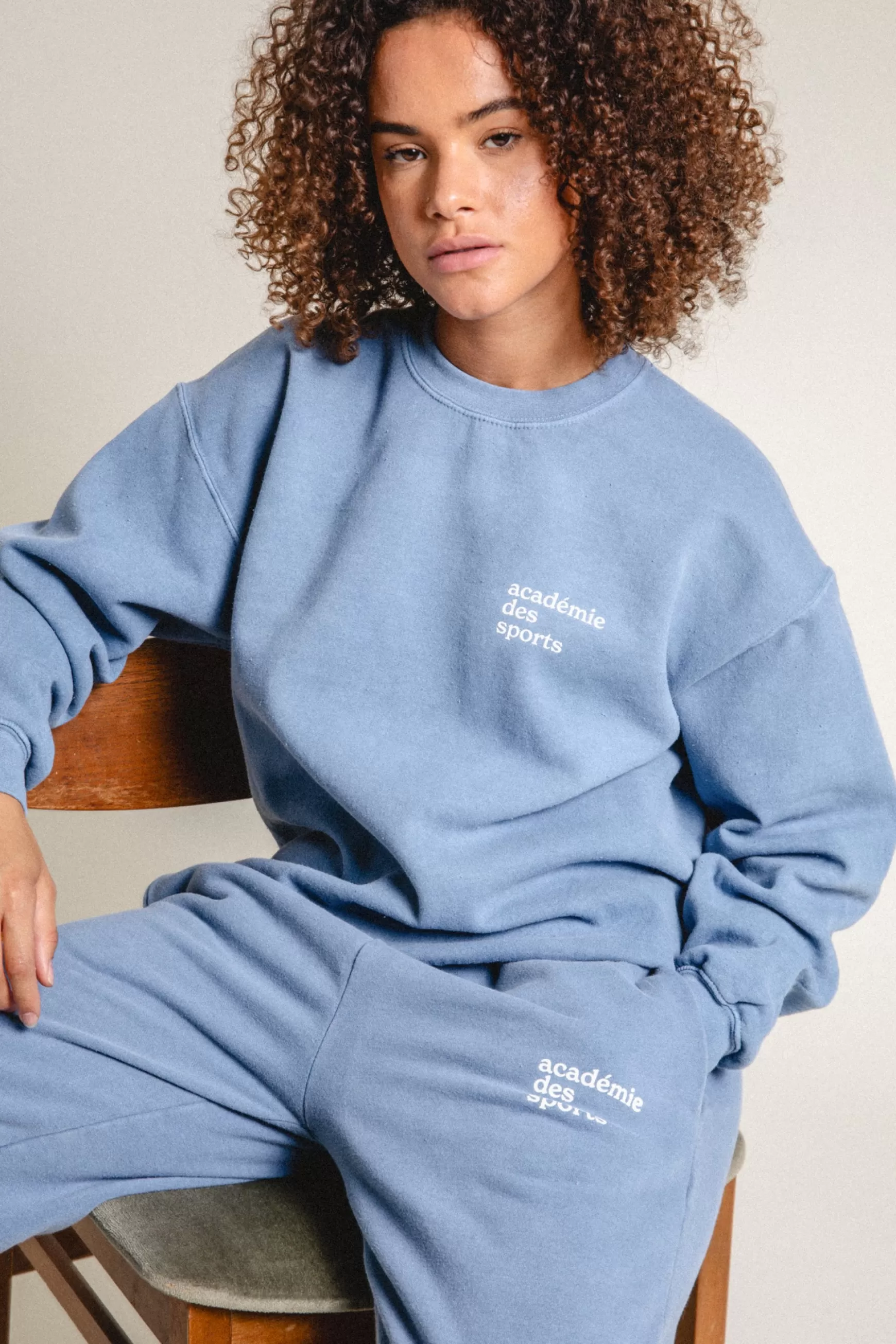 Vice 84 'Baseline' Sweater - Vintage Washed Baby Blue Discount