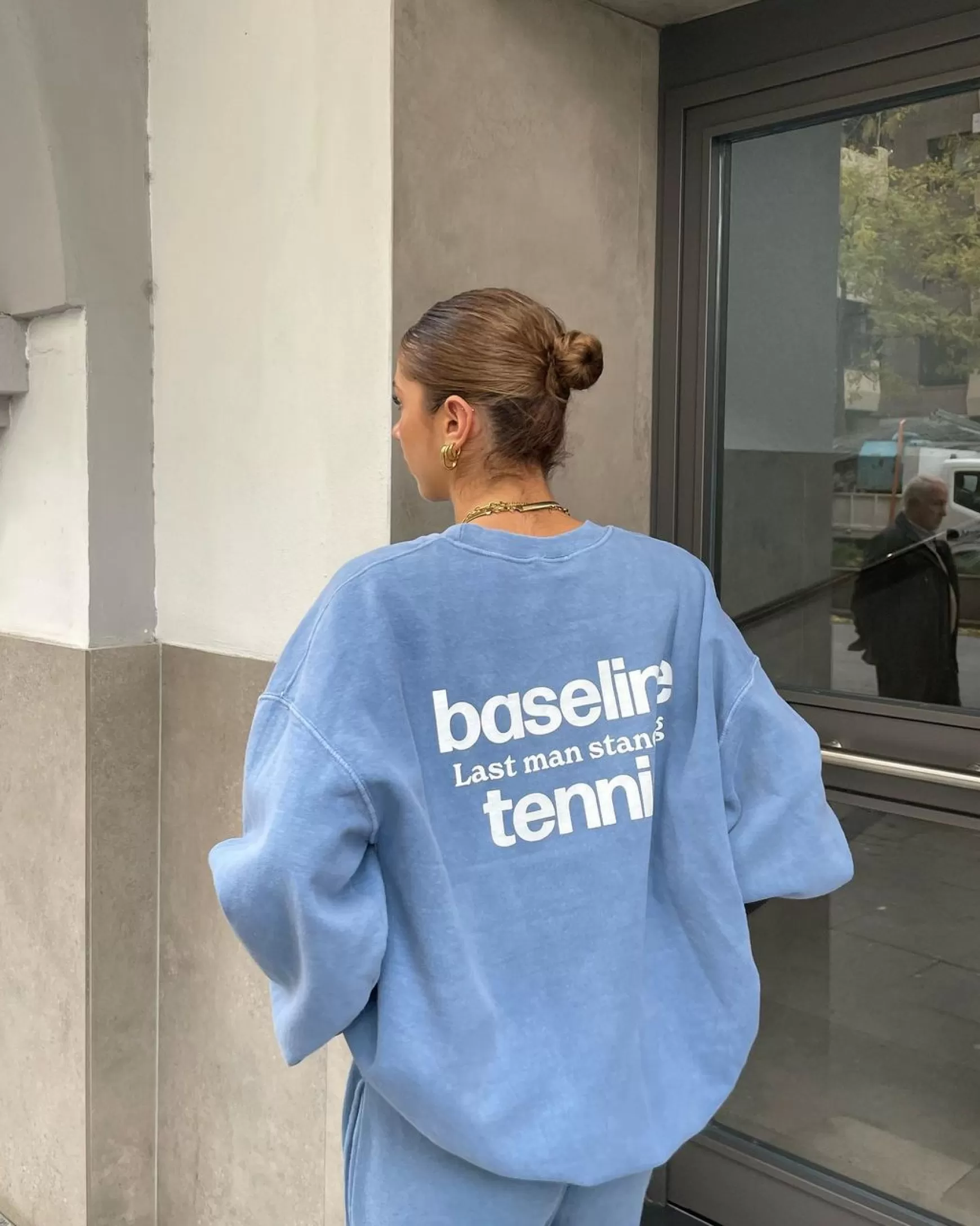 Vice 84 'Baseline' Sweater - Vintage Washed Baby Blue Discount