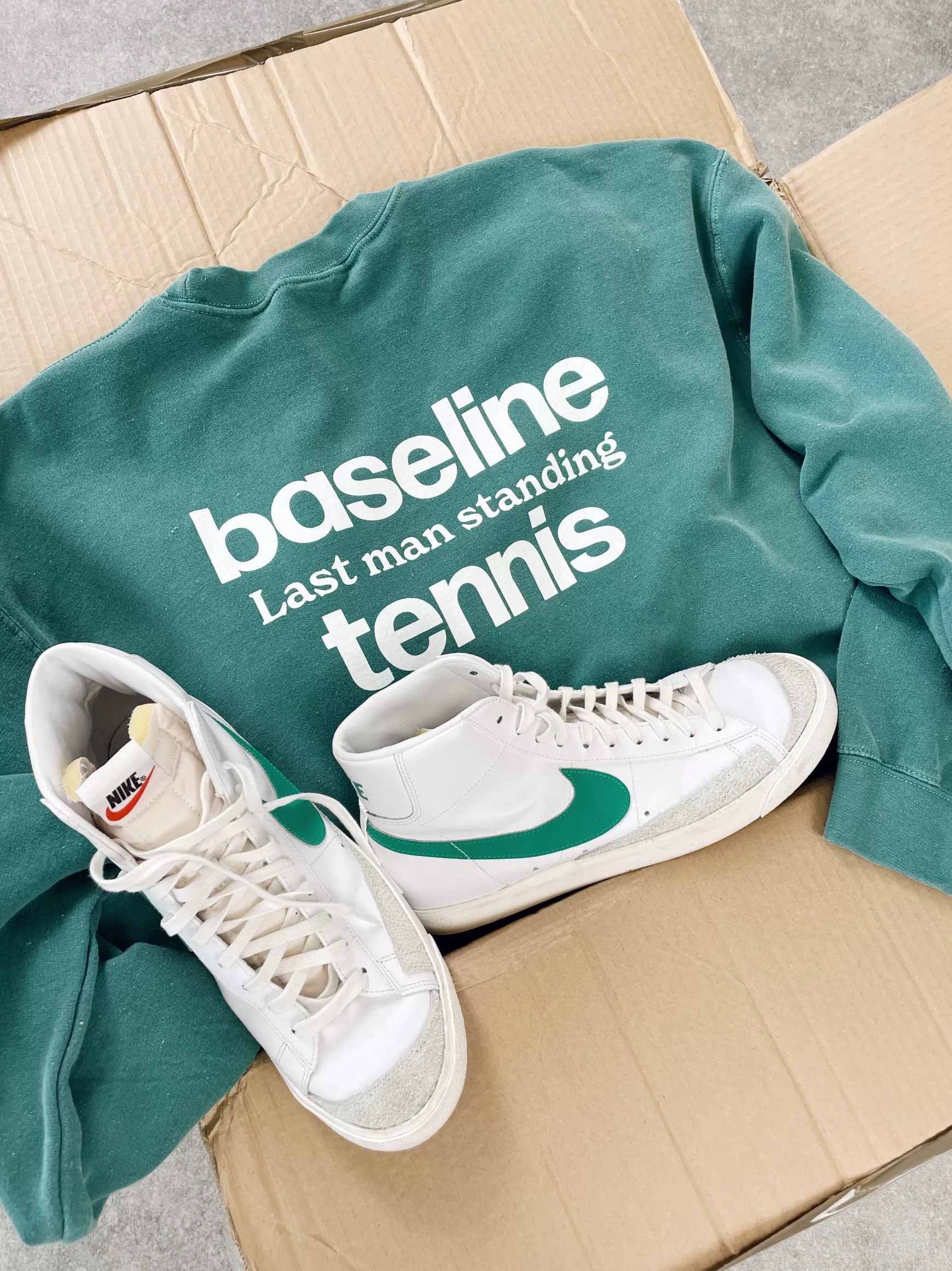 Vice 84 'Baseline' Sweater - Vintage Washed Green Best Sale