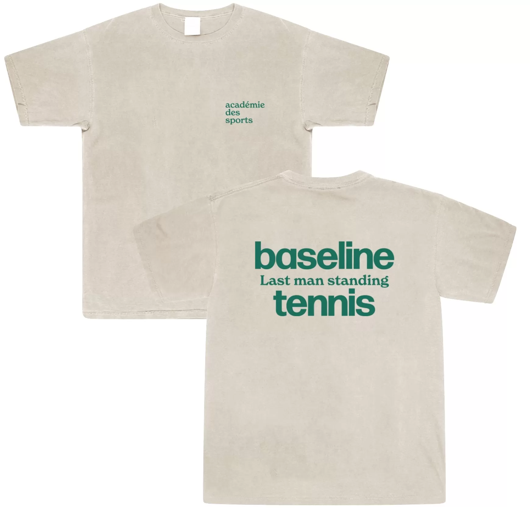 Vice 84 'Baseline' Tee - Vintage Washed Stone Hot